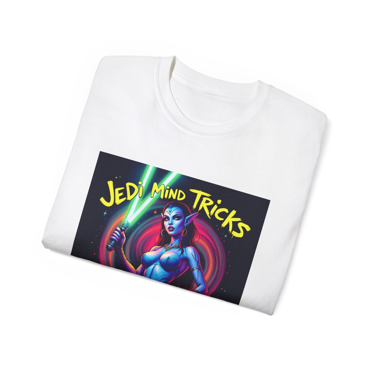 Funny Jedi Mind Tricks Cotton Tee - Aayla Secura Sexy Edition