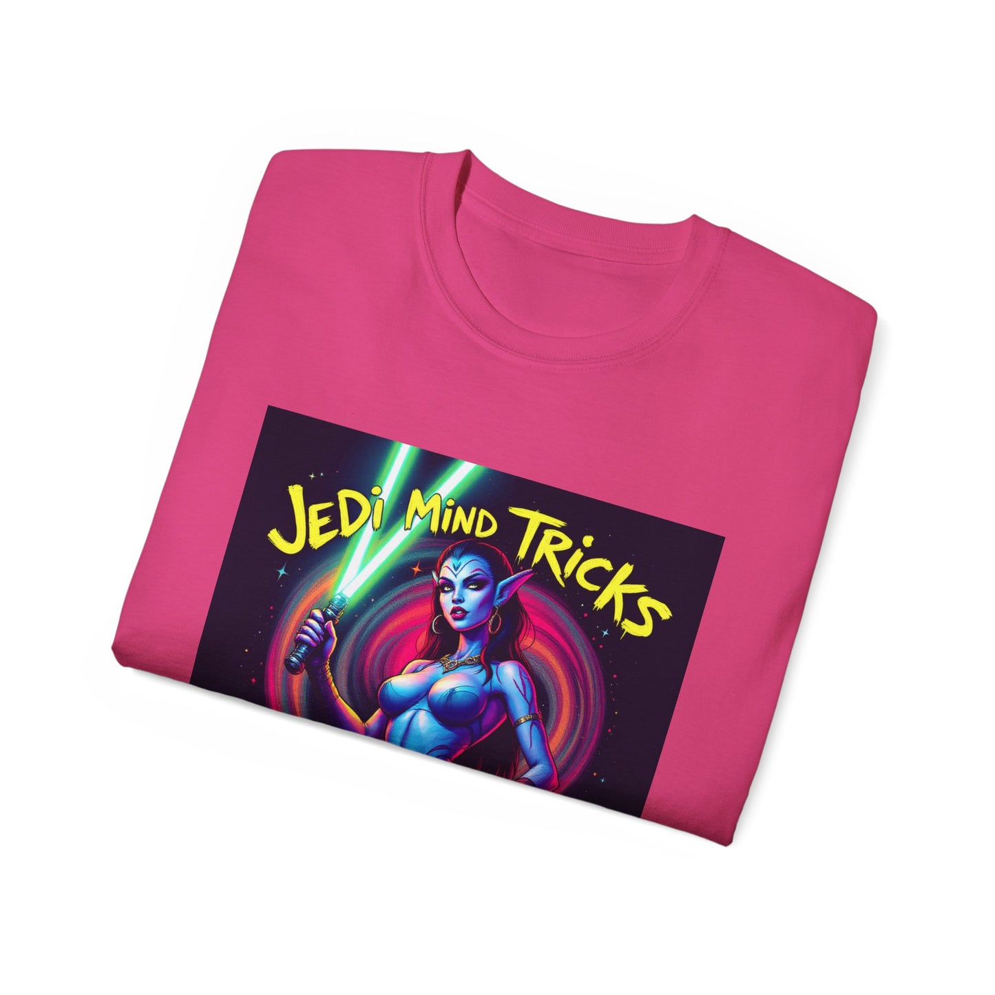 Funny Jedi Mind Tricks Cotton Tee - Aayla Secura Sexy Edition