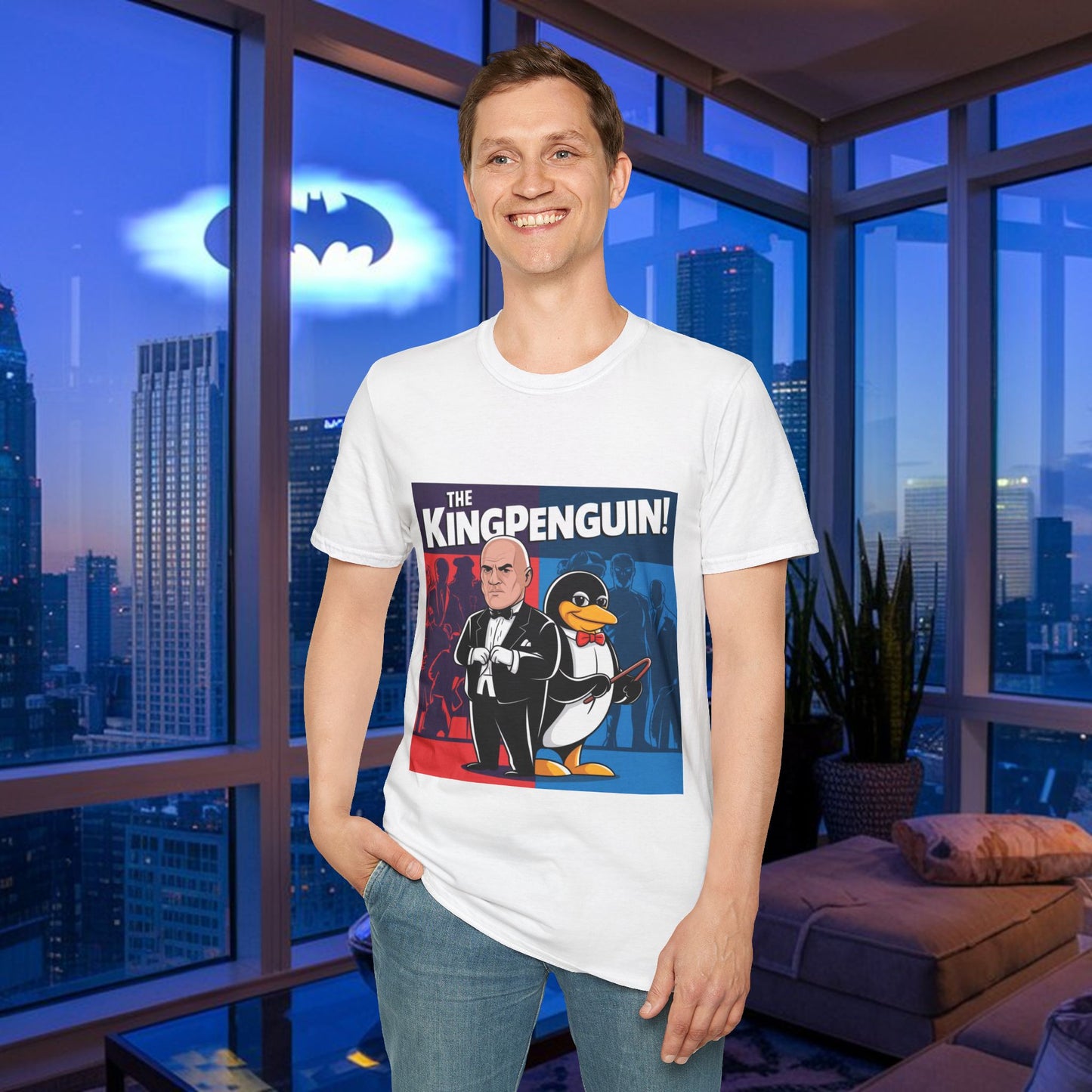 Kingpenguin Comic Villain Mashup T-Shirt