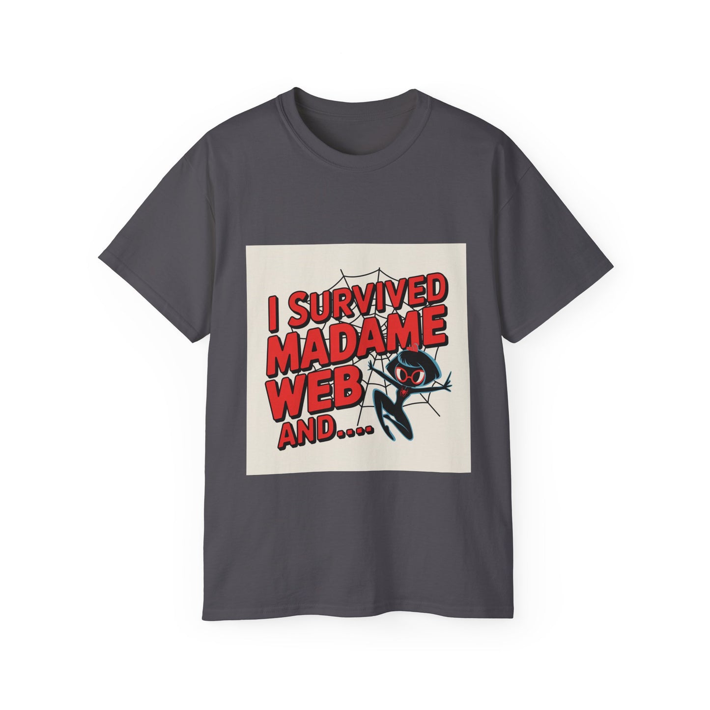 Comic Tee - I Survived Madame Web Graphic Shirt - Version 2