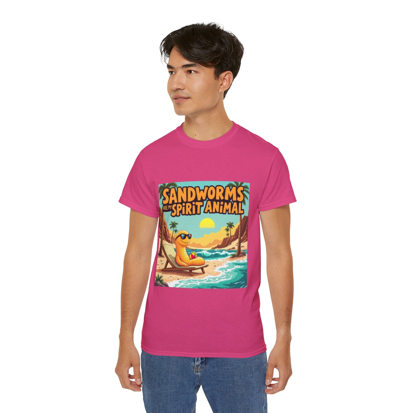 Graphic Tee - Sandworms Are My Spirit Animal Cartoon Design - Option 2