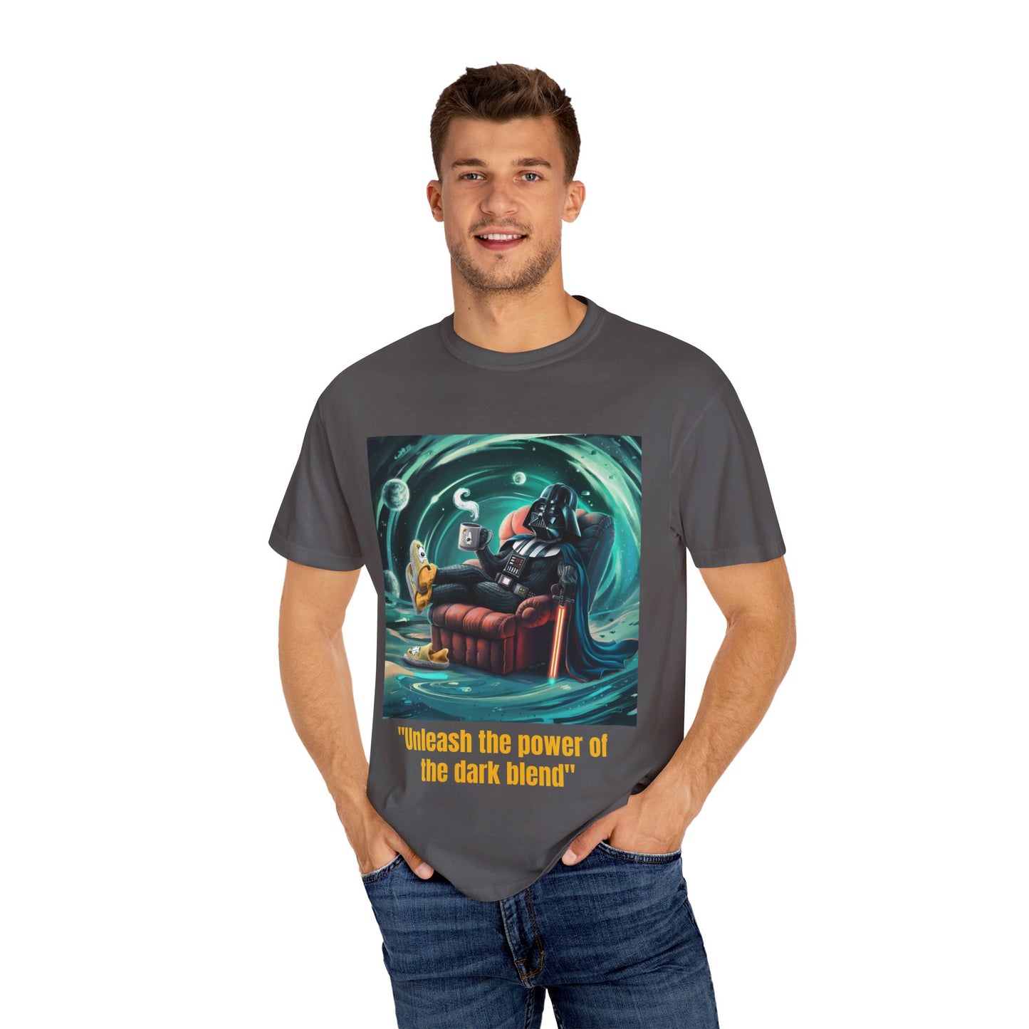 S Wars Coffee Drinking Dark Side Roast Parody T-shirt