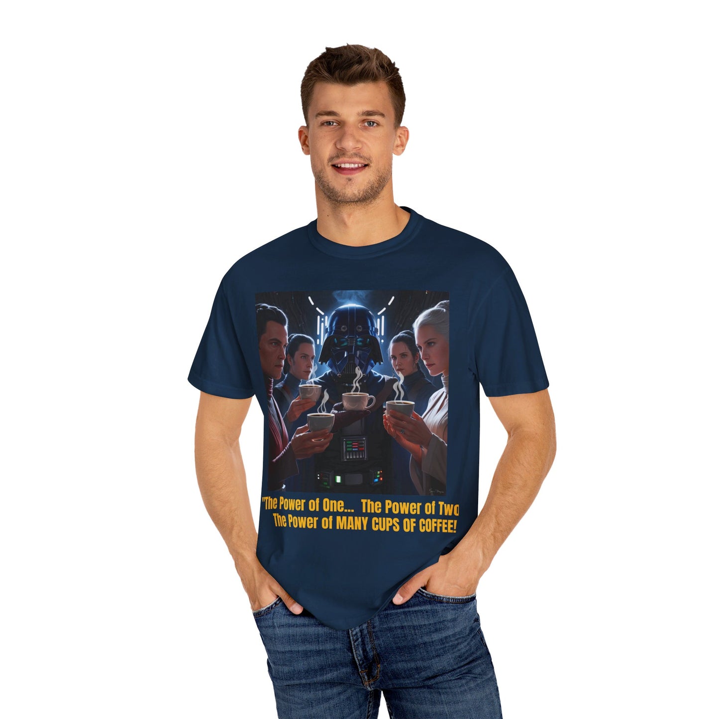 S-Wars POWER OF COFFEE Parody T-shirt