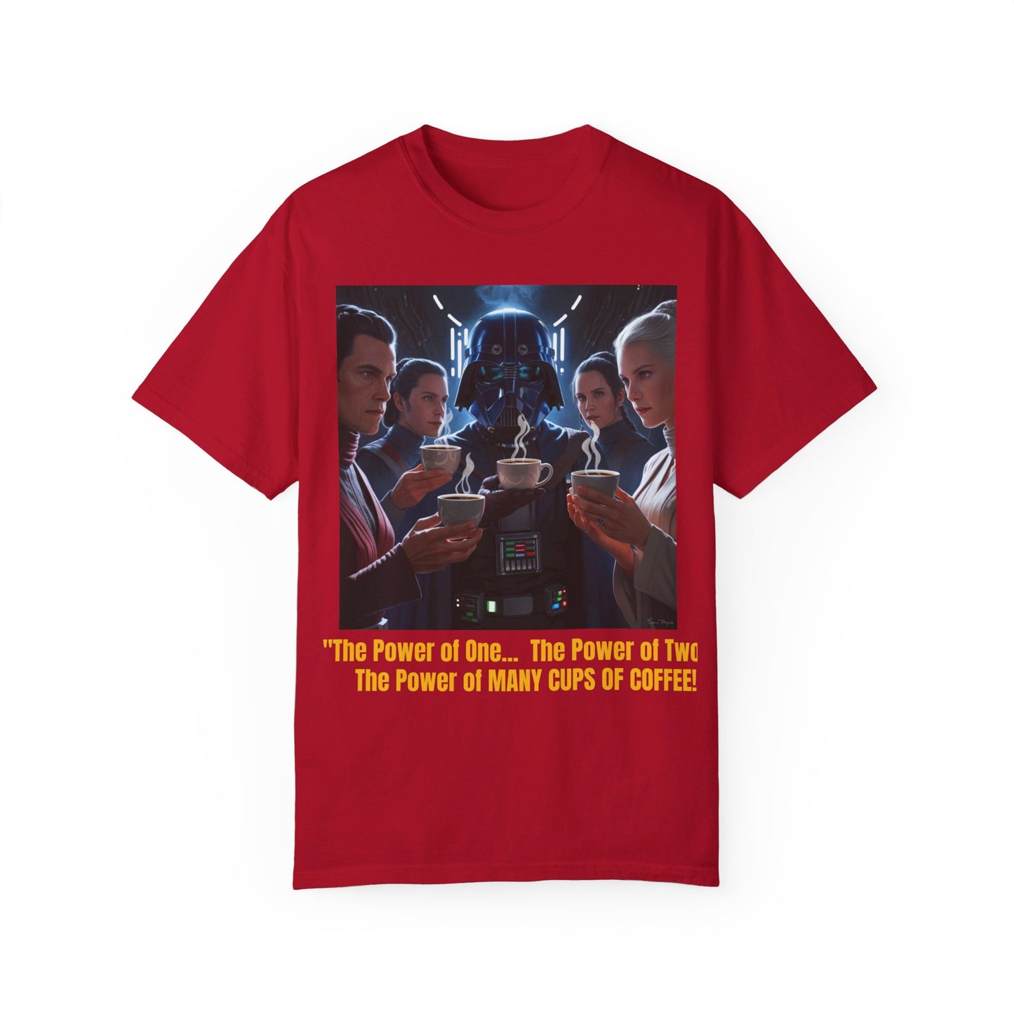 S-Wars POWER OF COFFEE Parody T-shirt