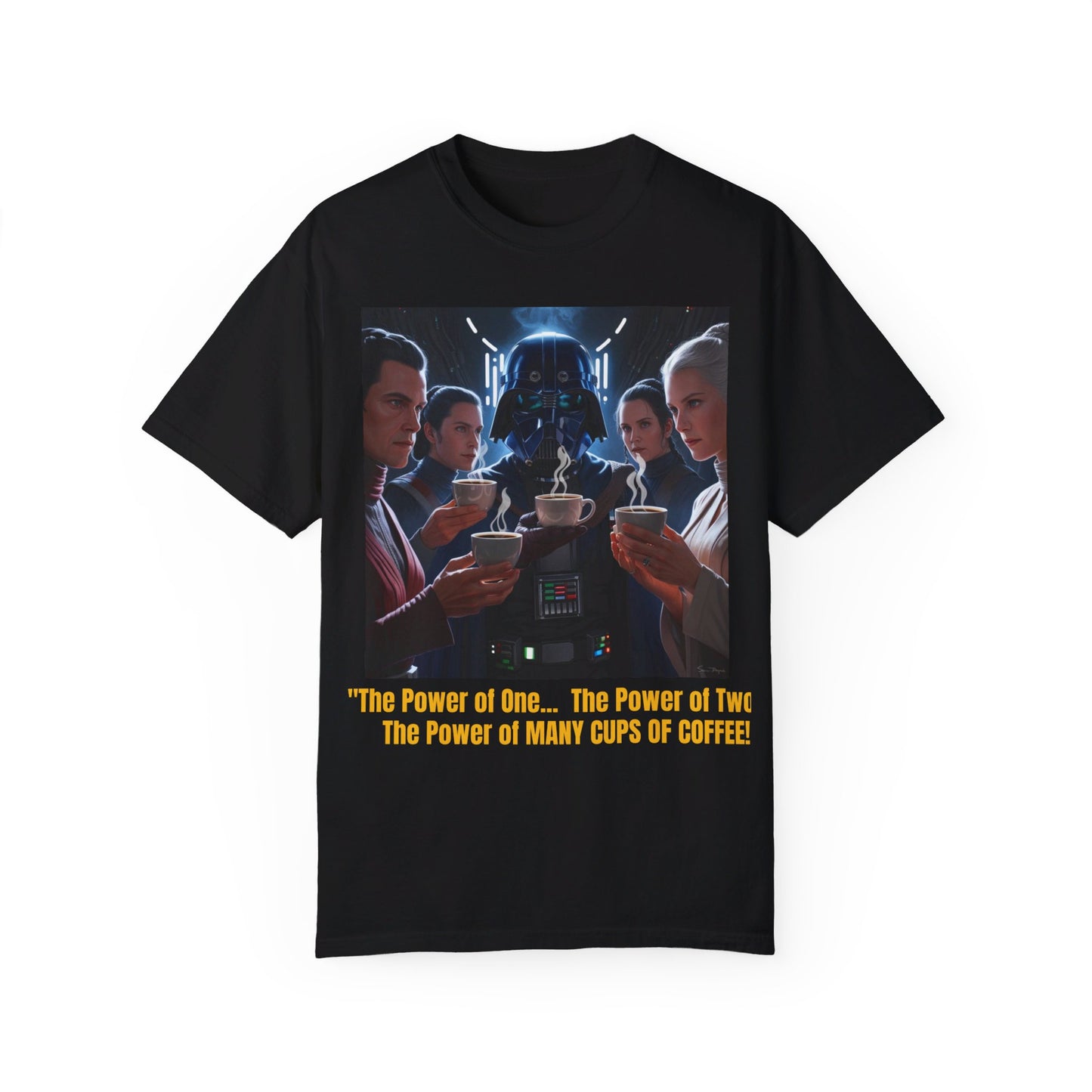 S-Wars POWER OF COFFEE Parody T-shirt