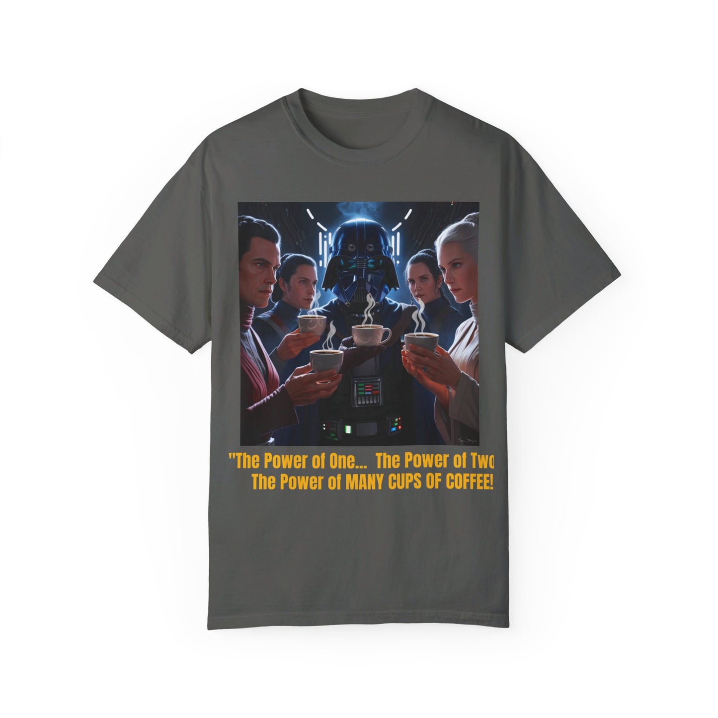 S-Wars POWER OF COFFEE Parody T-shirt