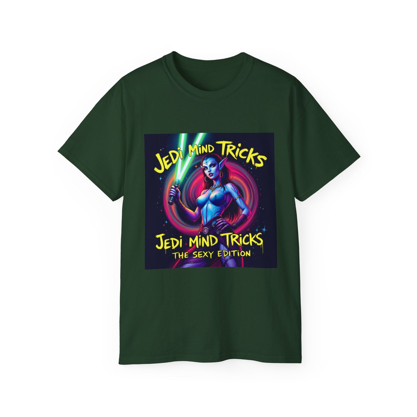 Funny Jedi Mind Tricks Cotton Tee - Aayla Secura Sexy Edition