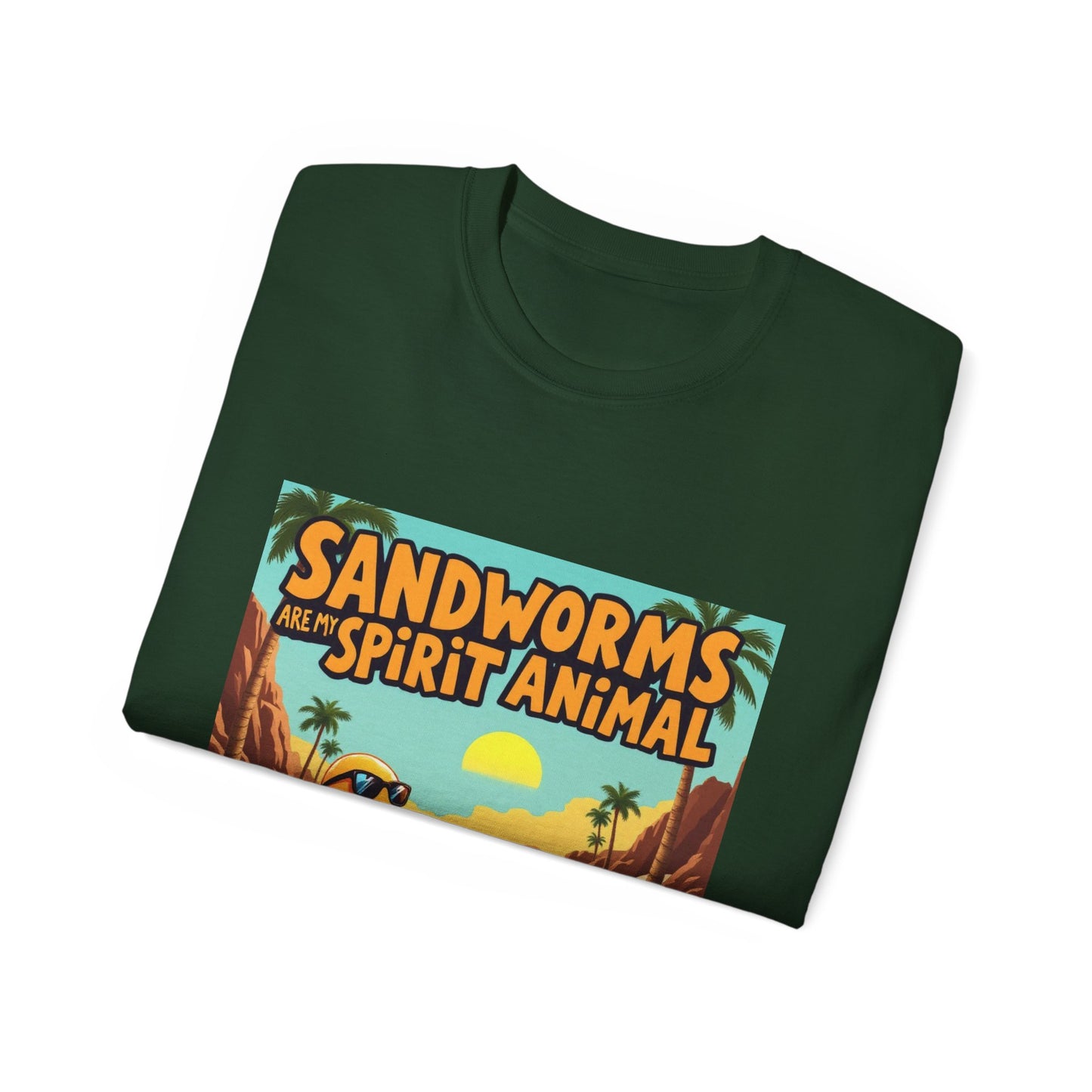 Graphic Tee - Sandworms Are My Spirit Animal Cartoon Design - Option 2