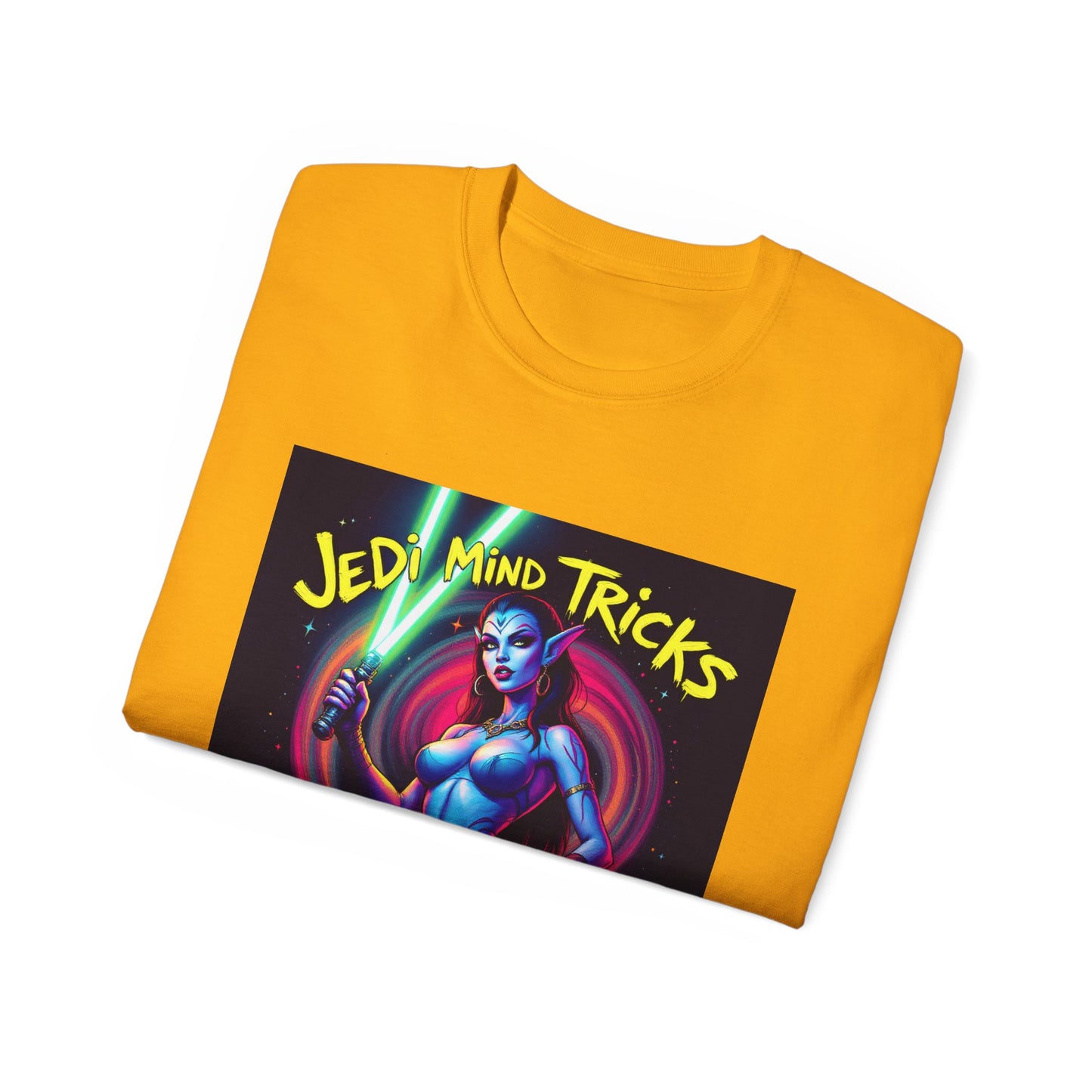 Funny Jedi Mind Tricks Cotton Tee - Aayla Secura Sexy Edition