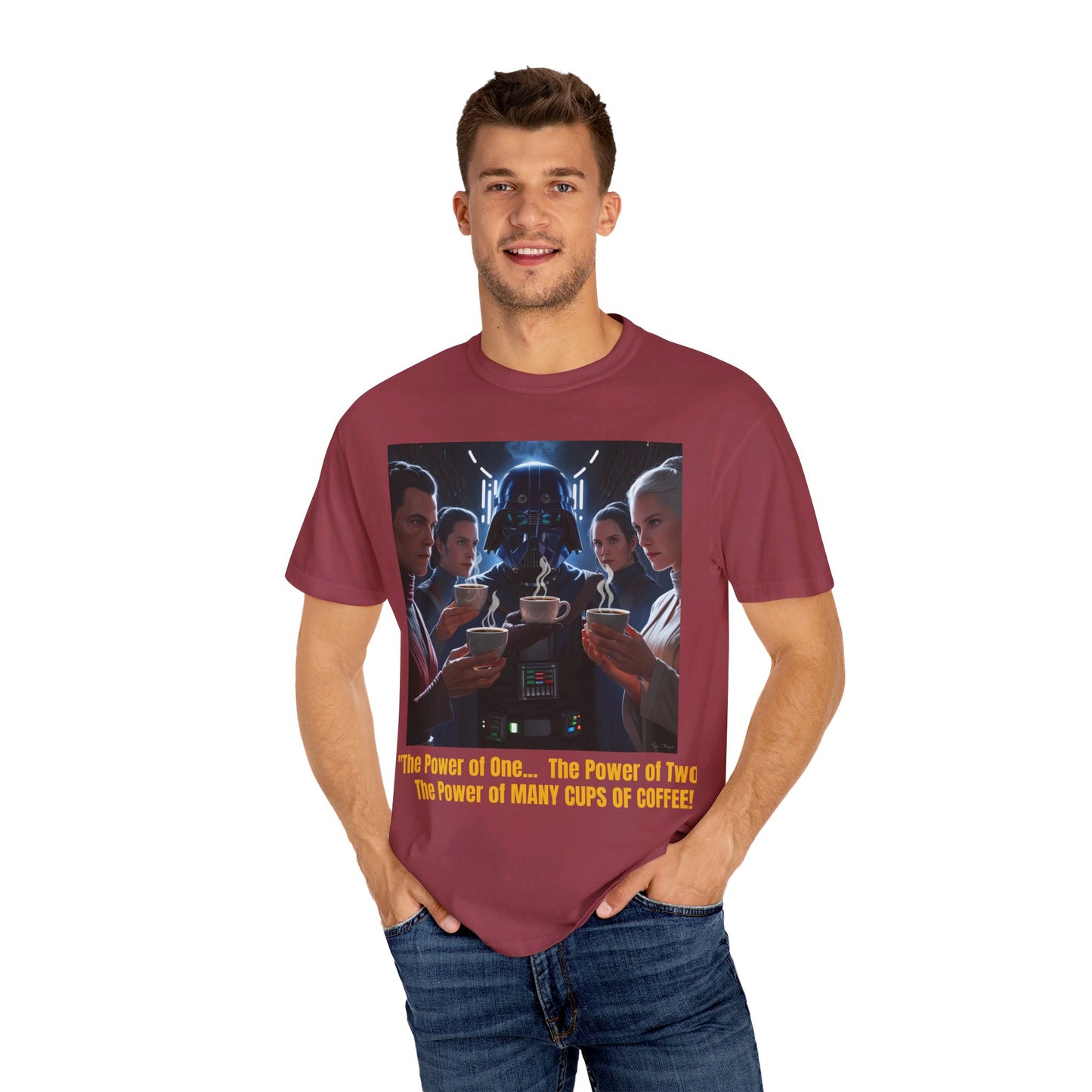 S-Wars POWER OF COFFEE Parody T-shirt