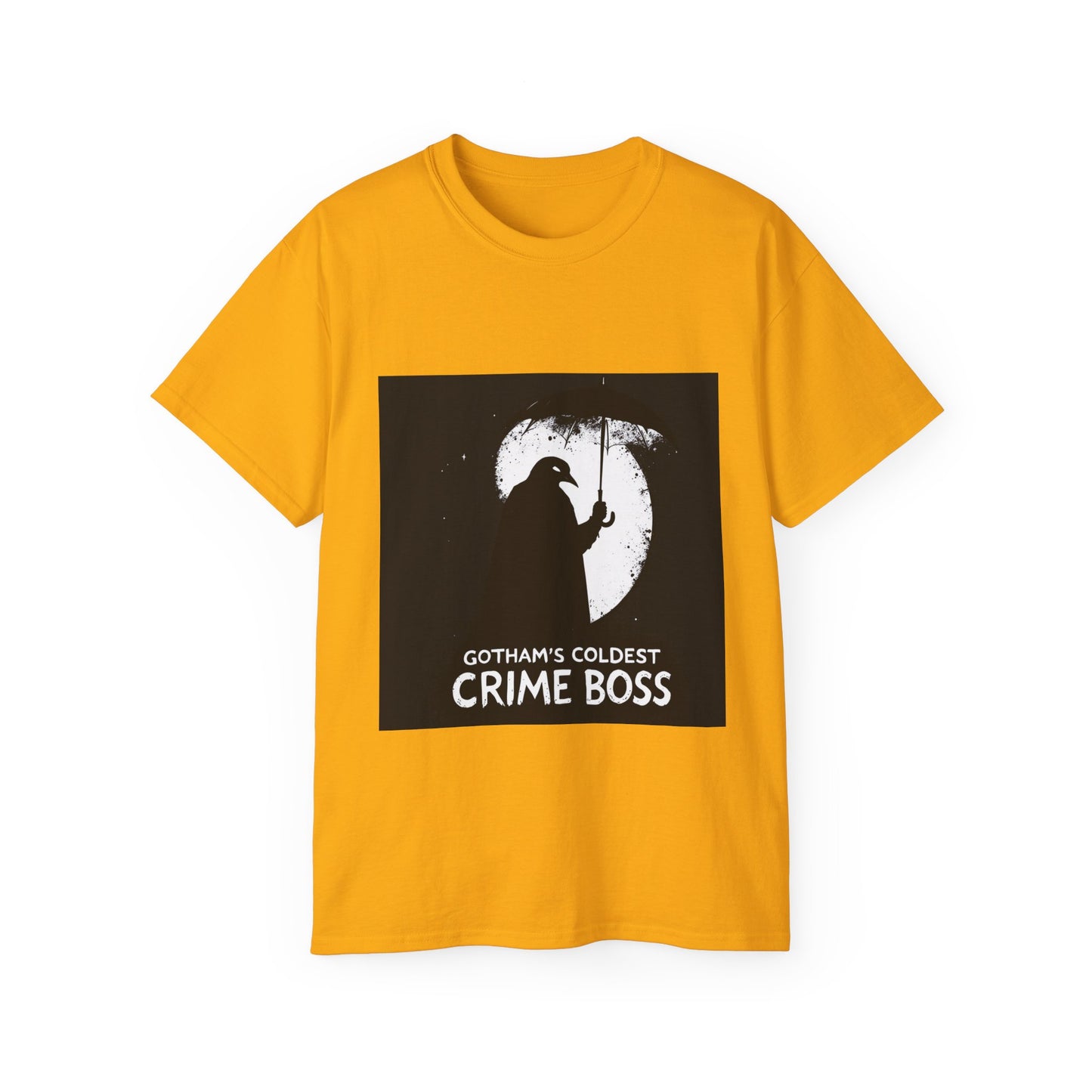 Graphic Tee - Gotham's Coldest Crime Boss Penguin Design