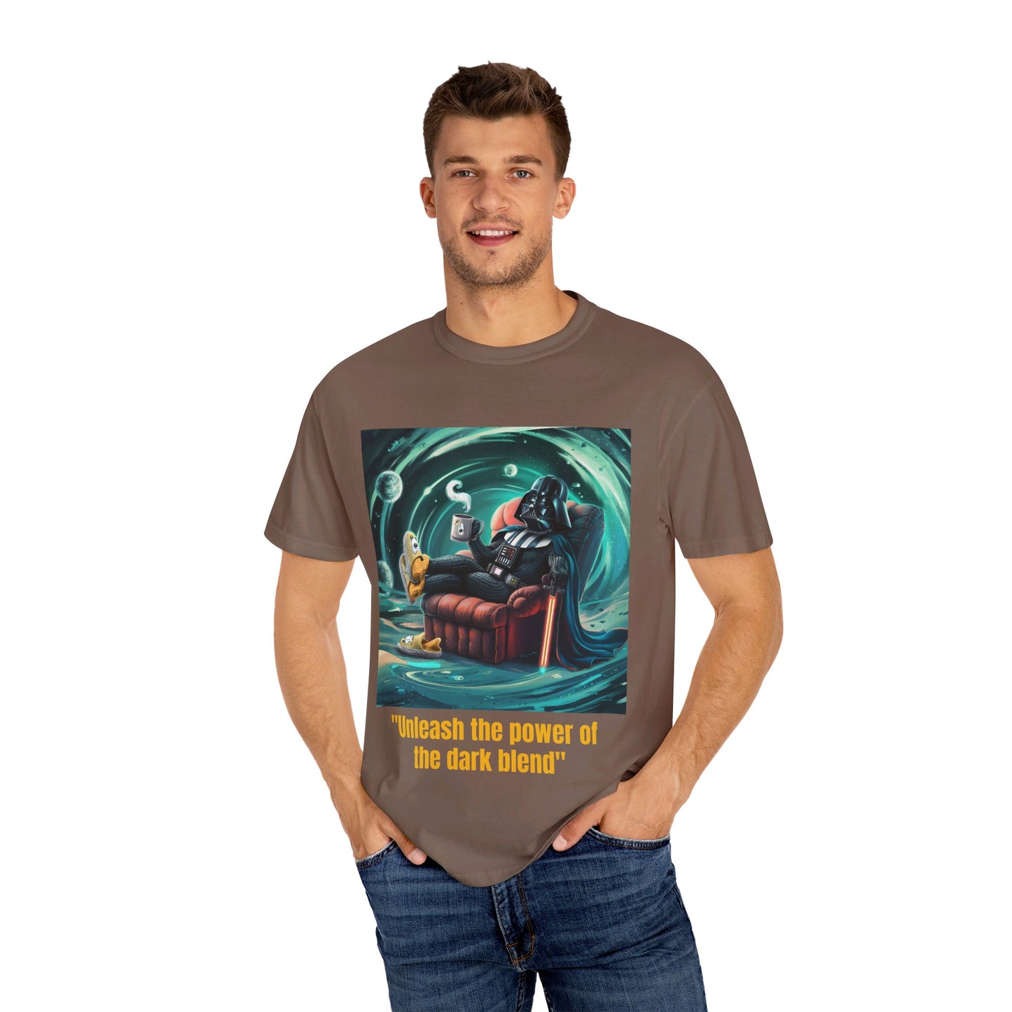 S Wars Coffee Drinking Dark Side Roast Parody T-shirt