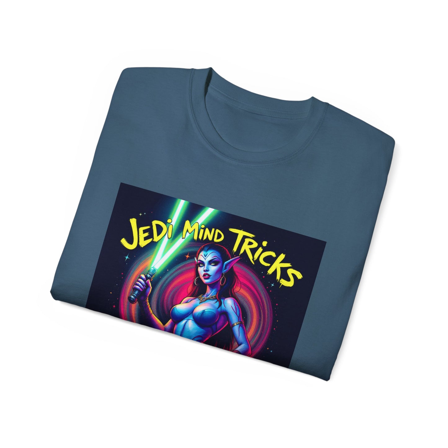 Funny Jedi Mind Tricks Cotton Tee - Aayla Secura Sexy Edition