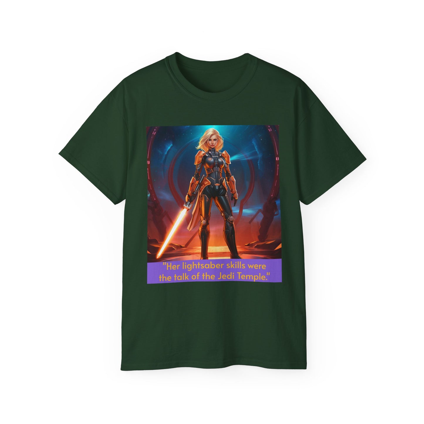 "Her lightsaber skills were the talk of the Jedi Temple." Graphic Tee - Unisex T-Shirt