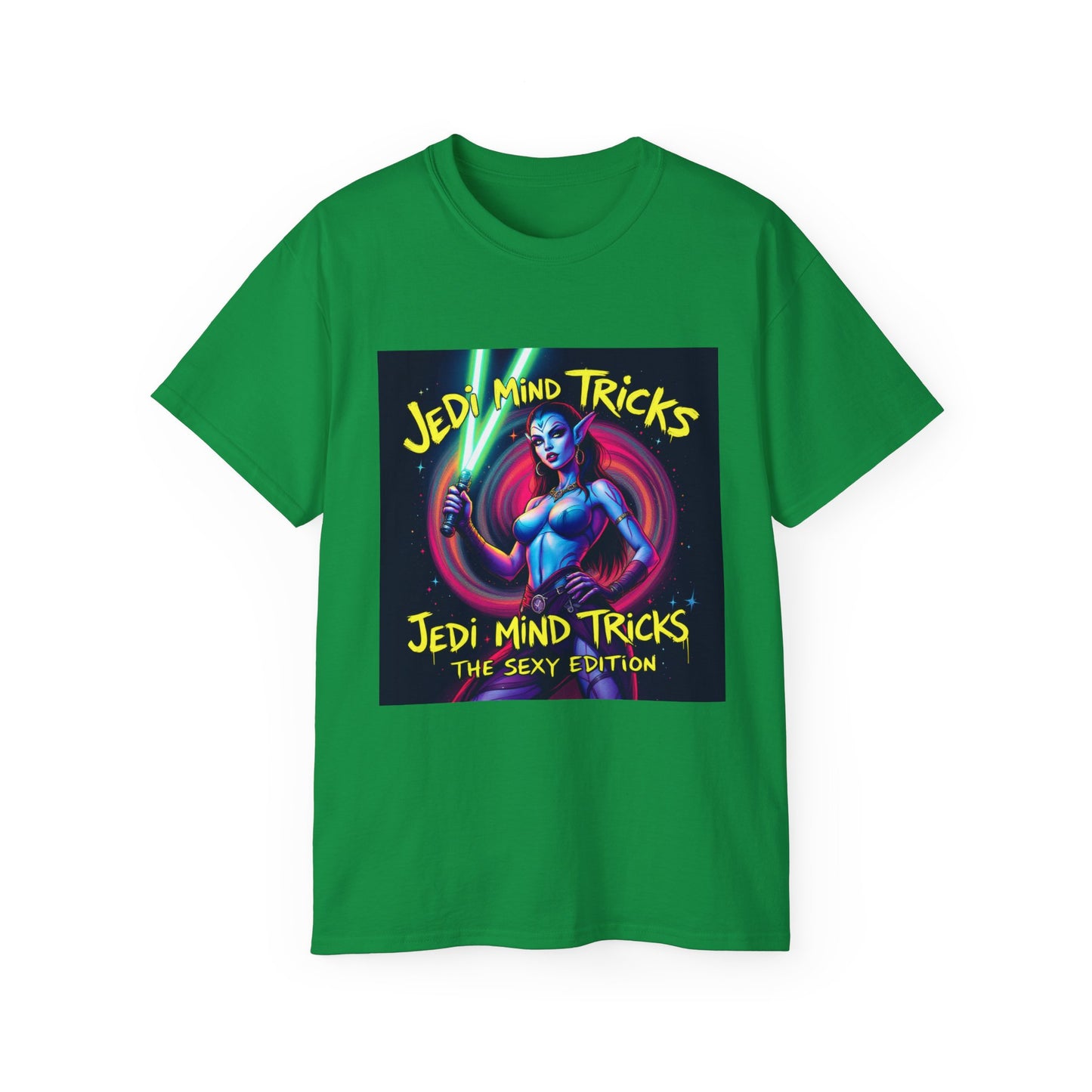 Funny Jedi Mind Tricks Cotton Tee - Aayla Secura Sexy Edition