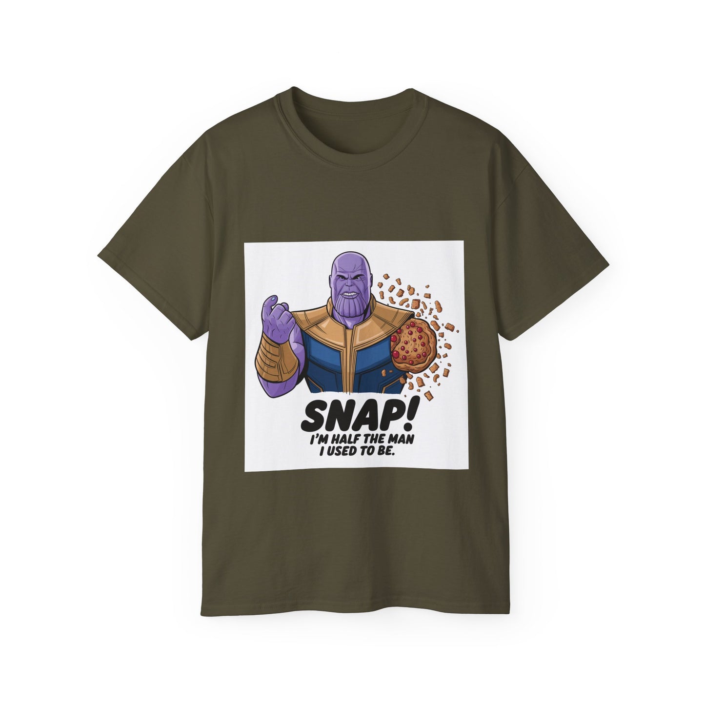 "Thanos Disintegration Baked Goods" Funny Avengers Parody T-Shirt