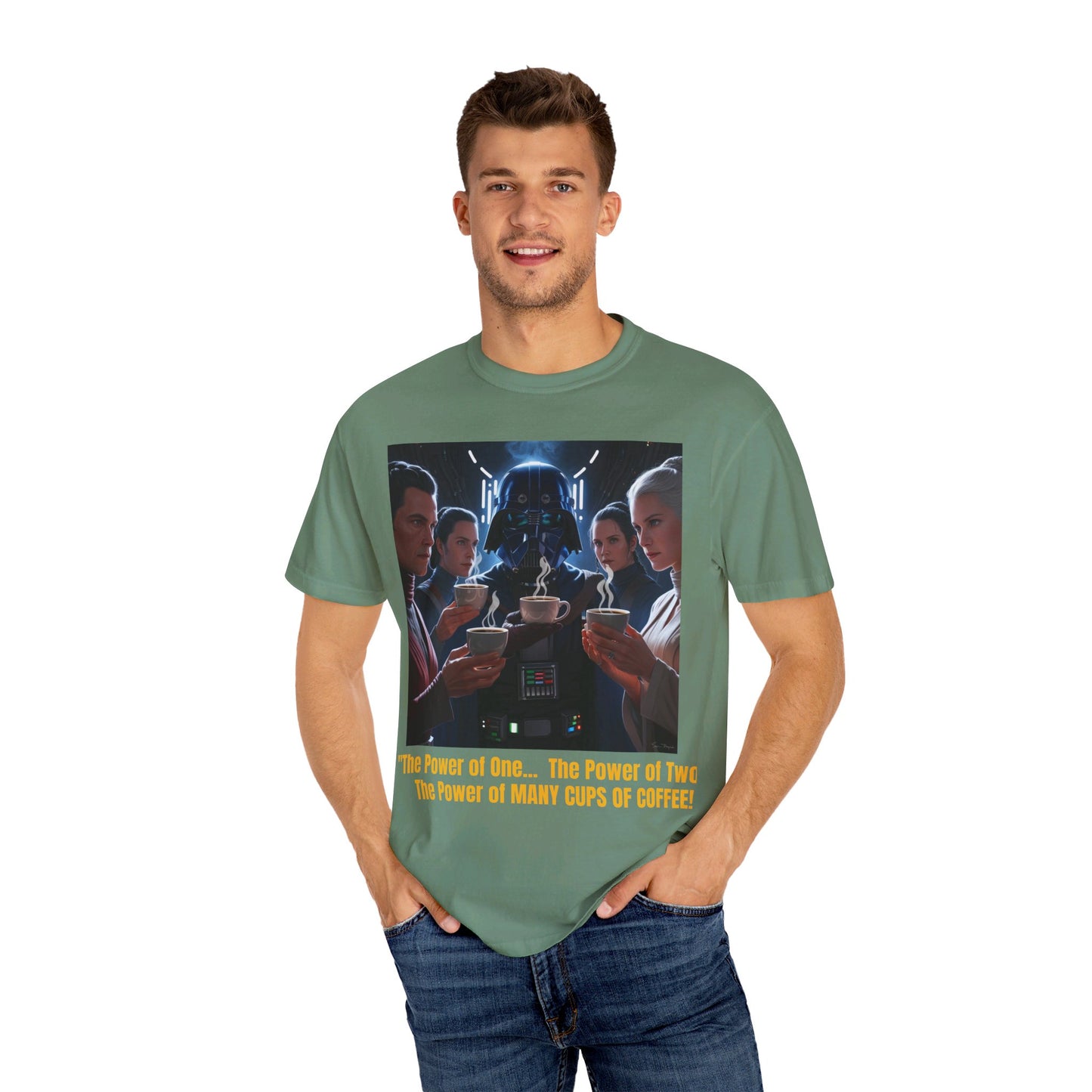 S-Wars POWER OF COFFEE Parody T-shirt