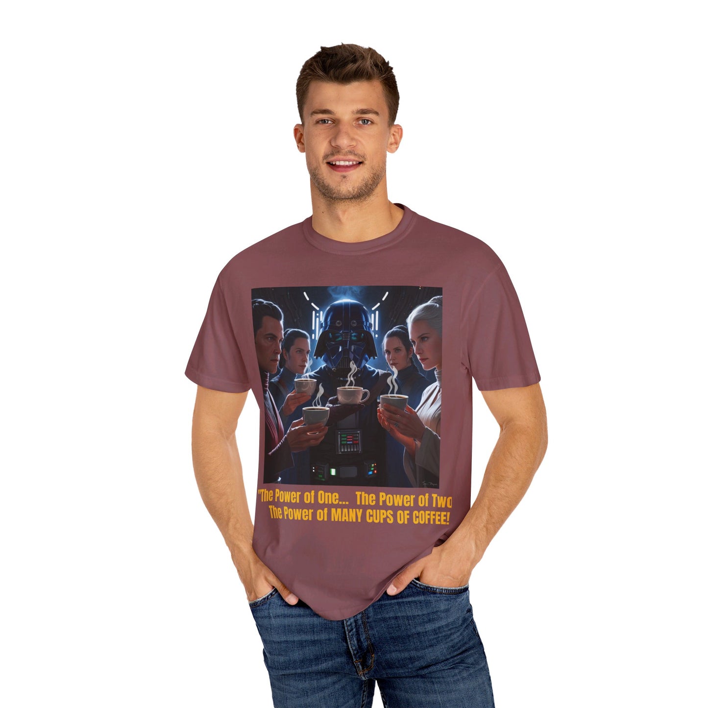 S-Wars POWER OF COFFEE Parody T-shirt