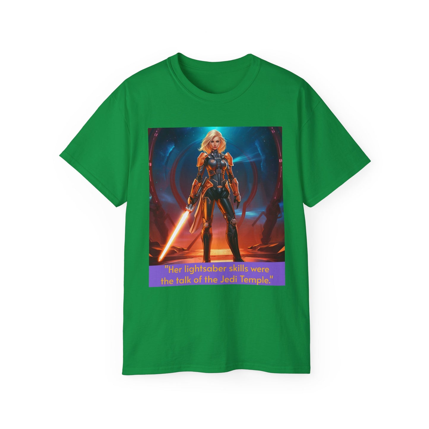 "Her lightsaber skills were the talk of the Jedi Temple." Graphic Tee - Unisex T-Shirt