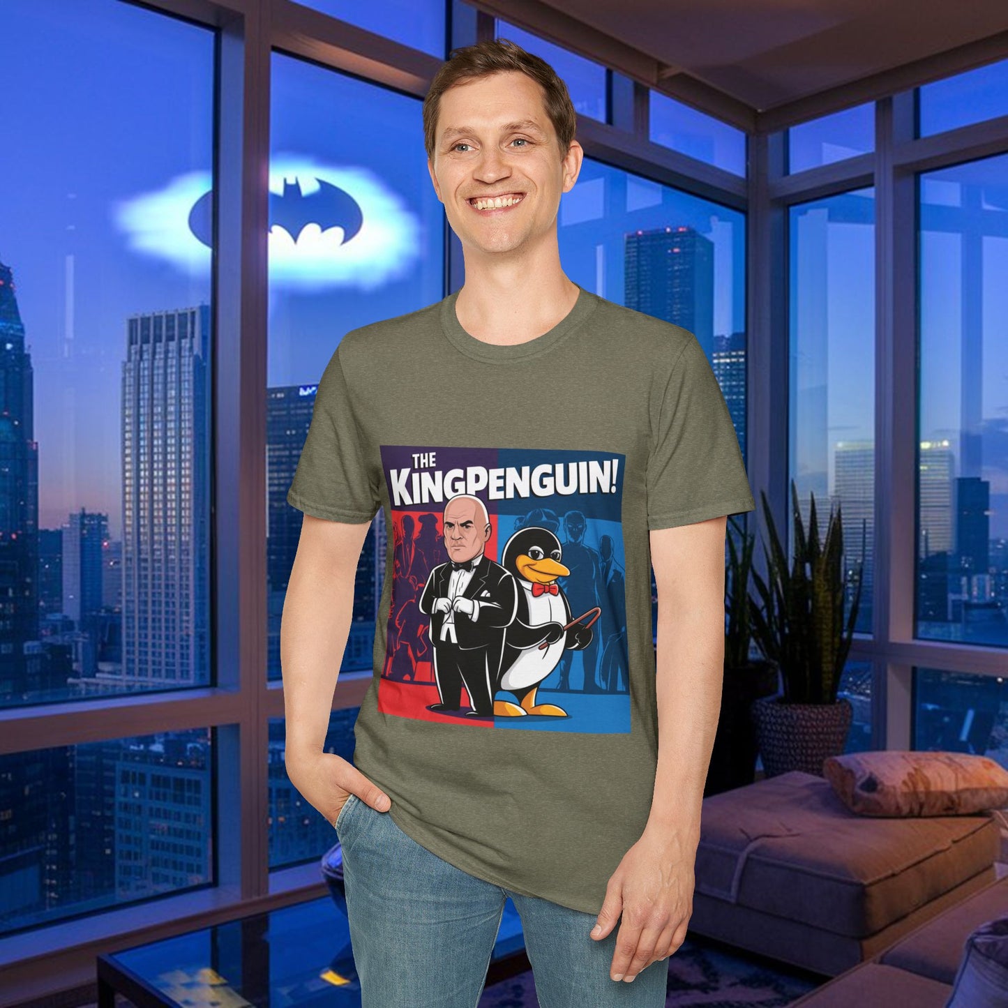 Kingpenguin Comic Villain Mashup T-Shirt