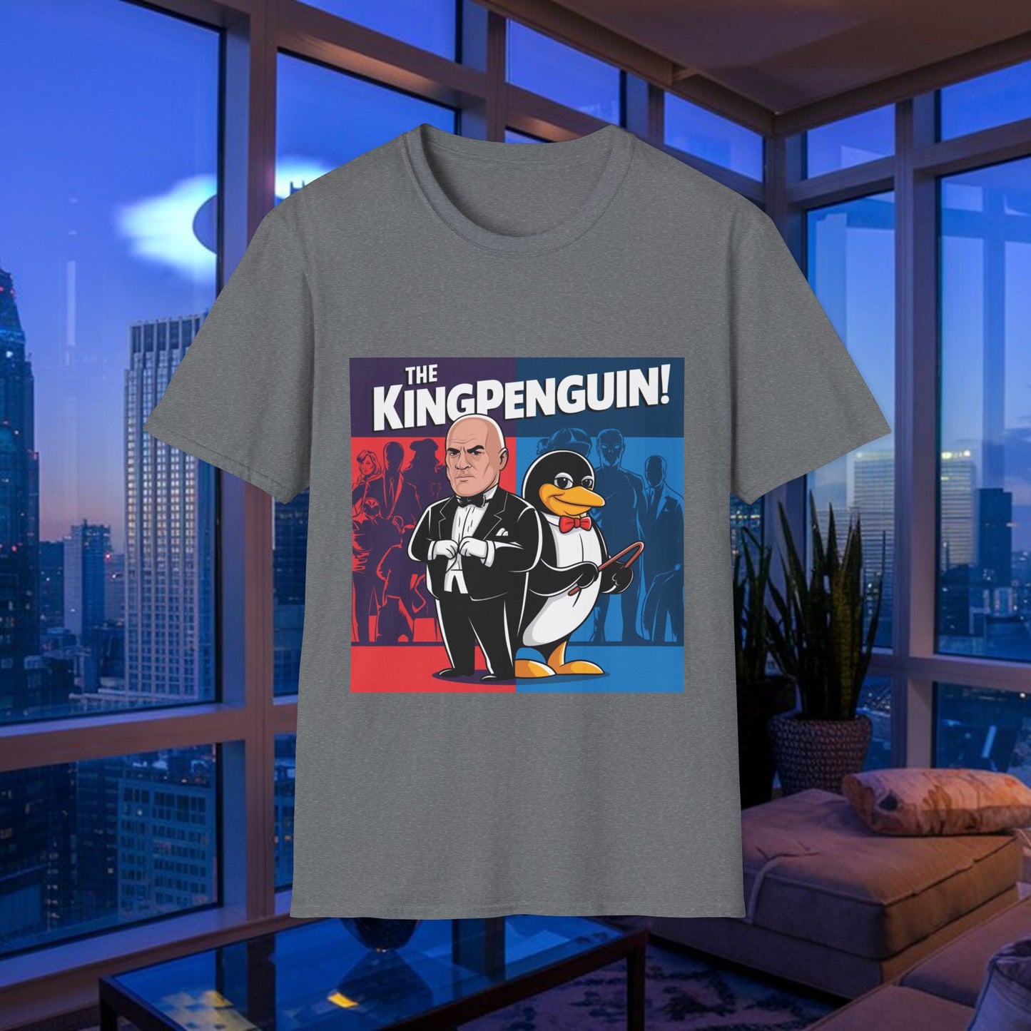 Kingpenguin Comic Villain Mashup T-Shirt