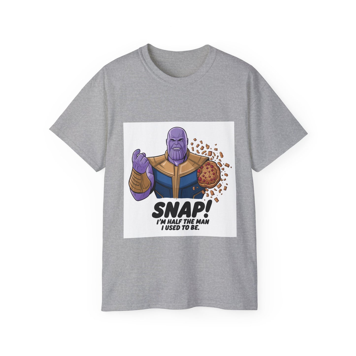 "Thanos Disintegration Baked Goods" Funny Avengers Parody T-Shirt