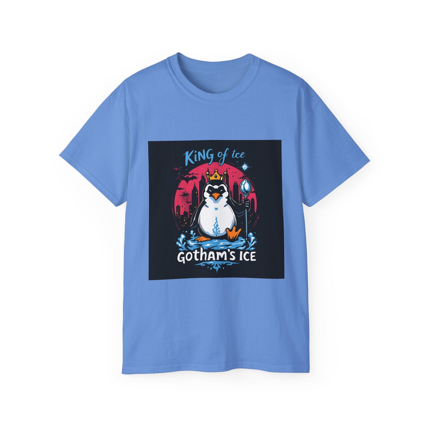 Graphic Tee - 'King of Gotham's Ice' Penguin Design