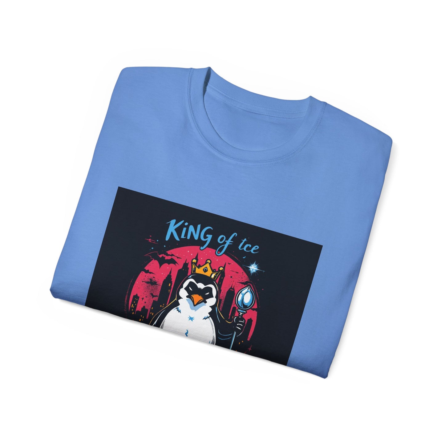 Graphic Tee - 'King of Gotham's Ice' Penguin Design