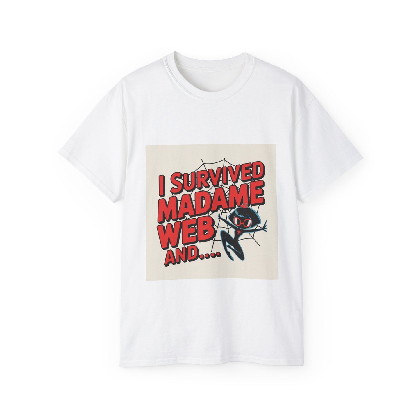 Comic Tee - I Survived Madame Web Graphic Shirt - Version 2