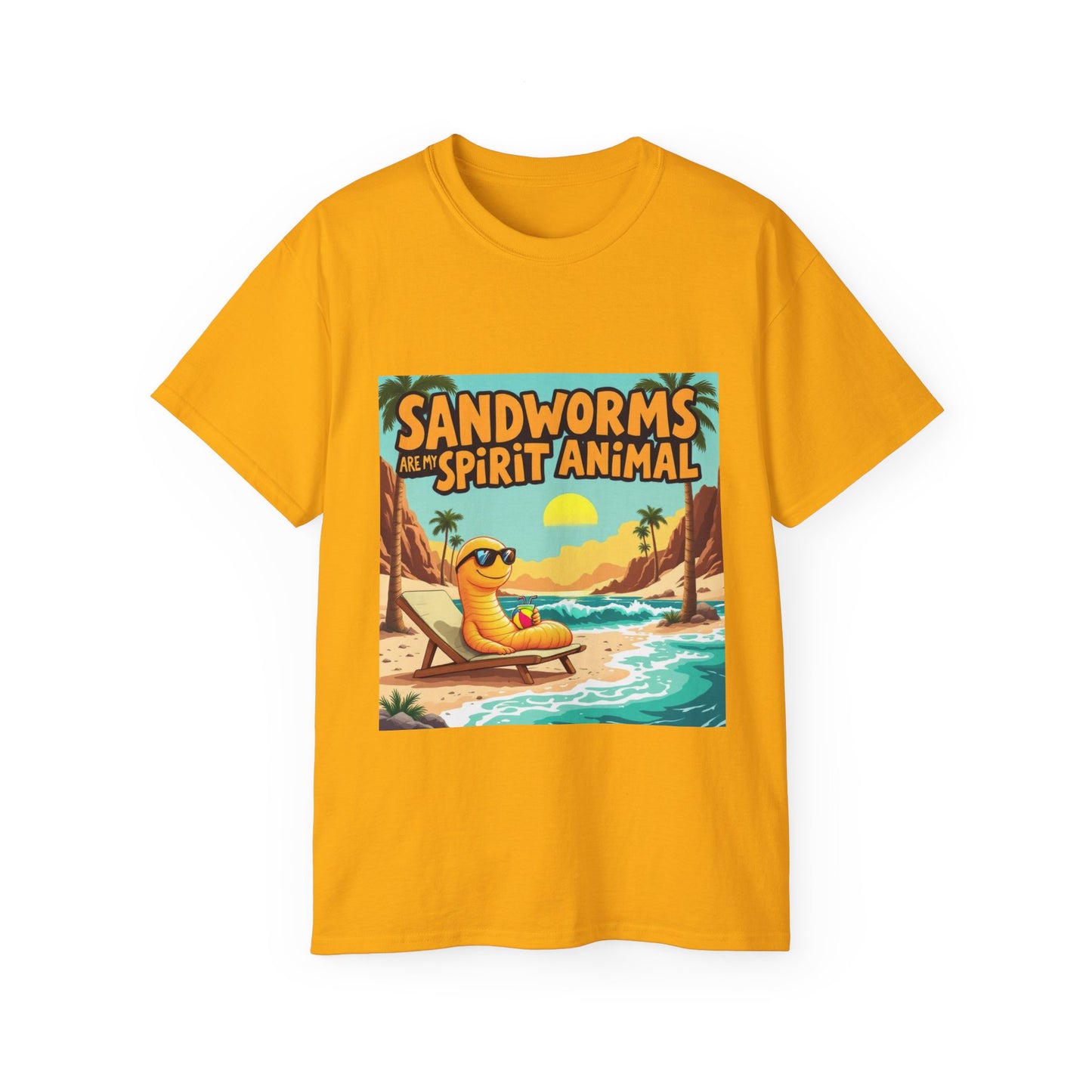 Graphic Tee - Sandworms Are My Spirit Animal Cartoon Design - Option 2