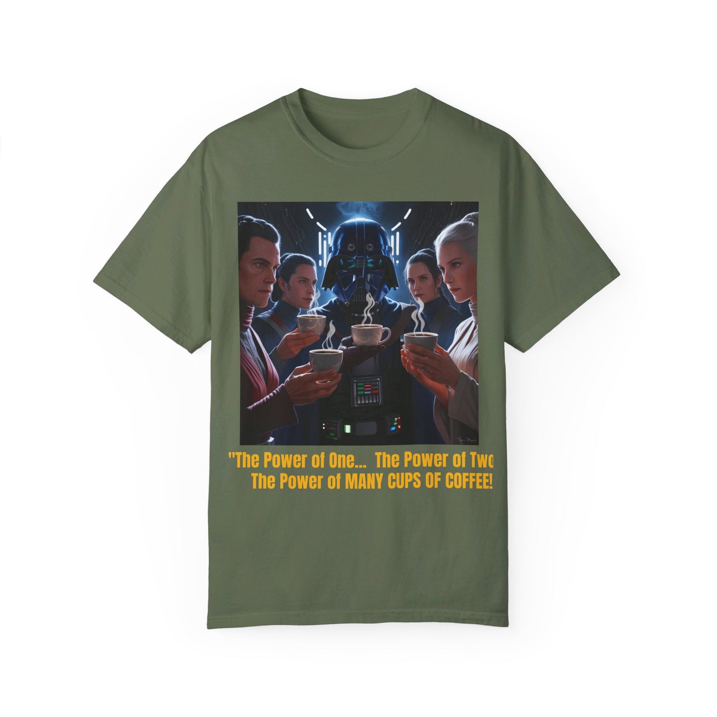 S-Wars POWER OF COFFEE Parody T-shirt