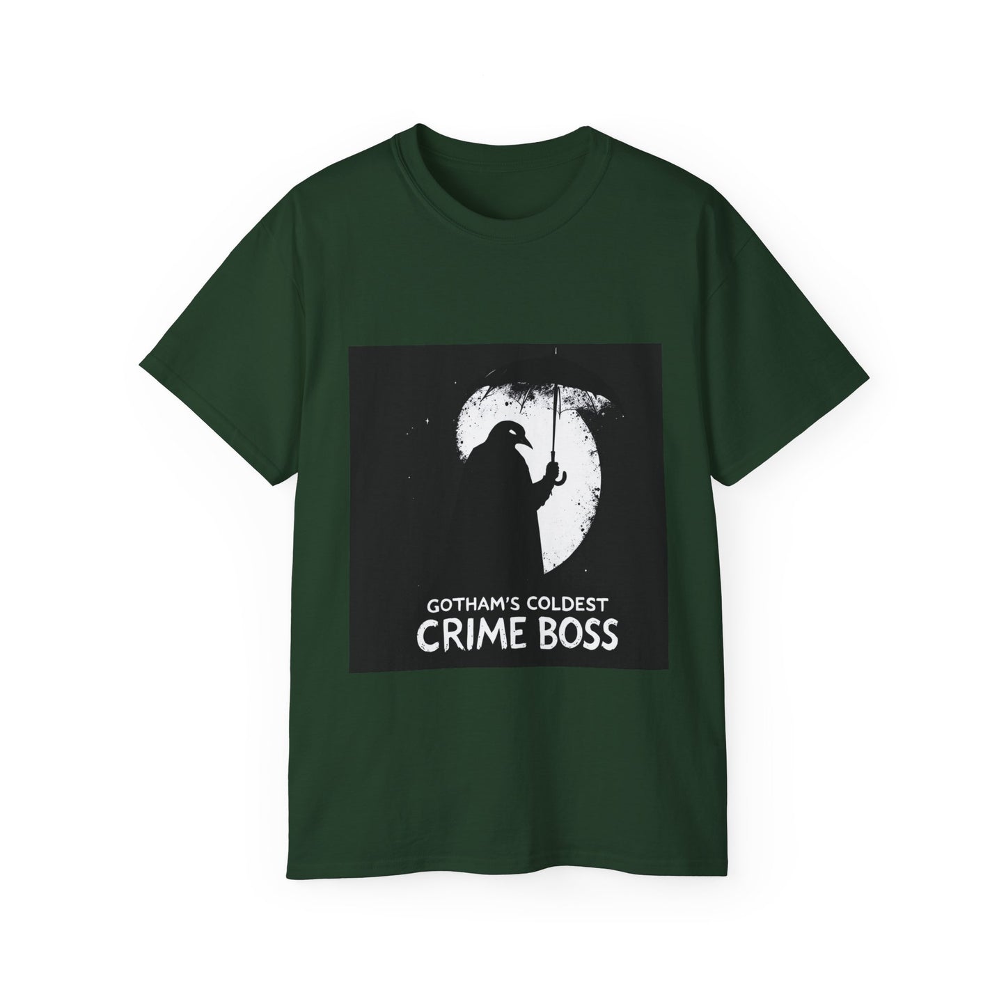 Graphic Tee - Gotham's Coldest Crime Boss Penguin Design