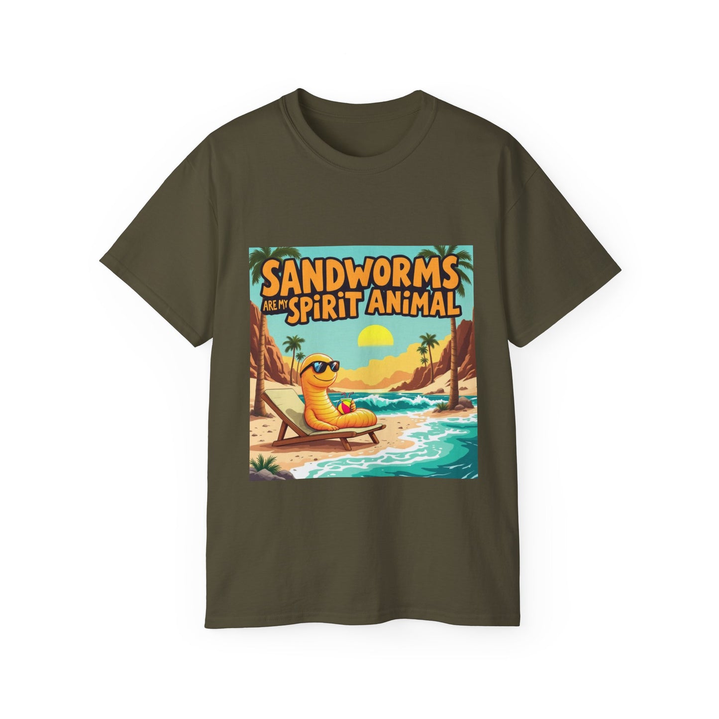 Graphic Tee - Sandworms Are My Spirit Animal Cartoon Design - Option 2