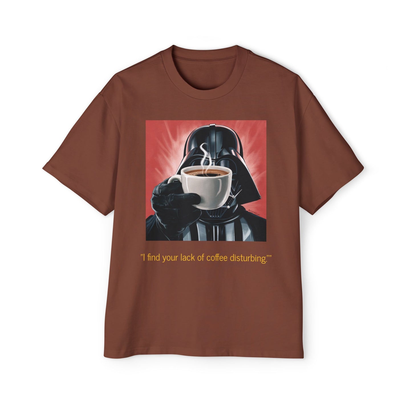 "I find your lack of coffee disturbing." Parody Shirt