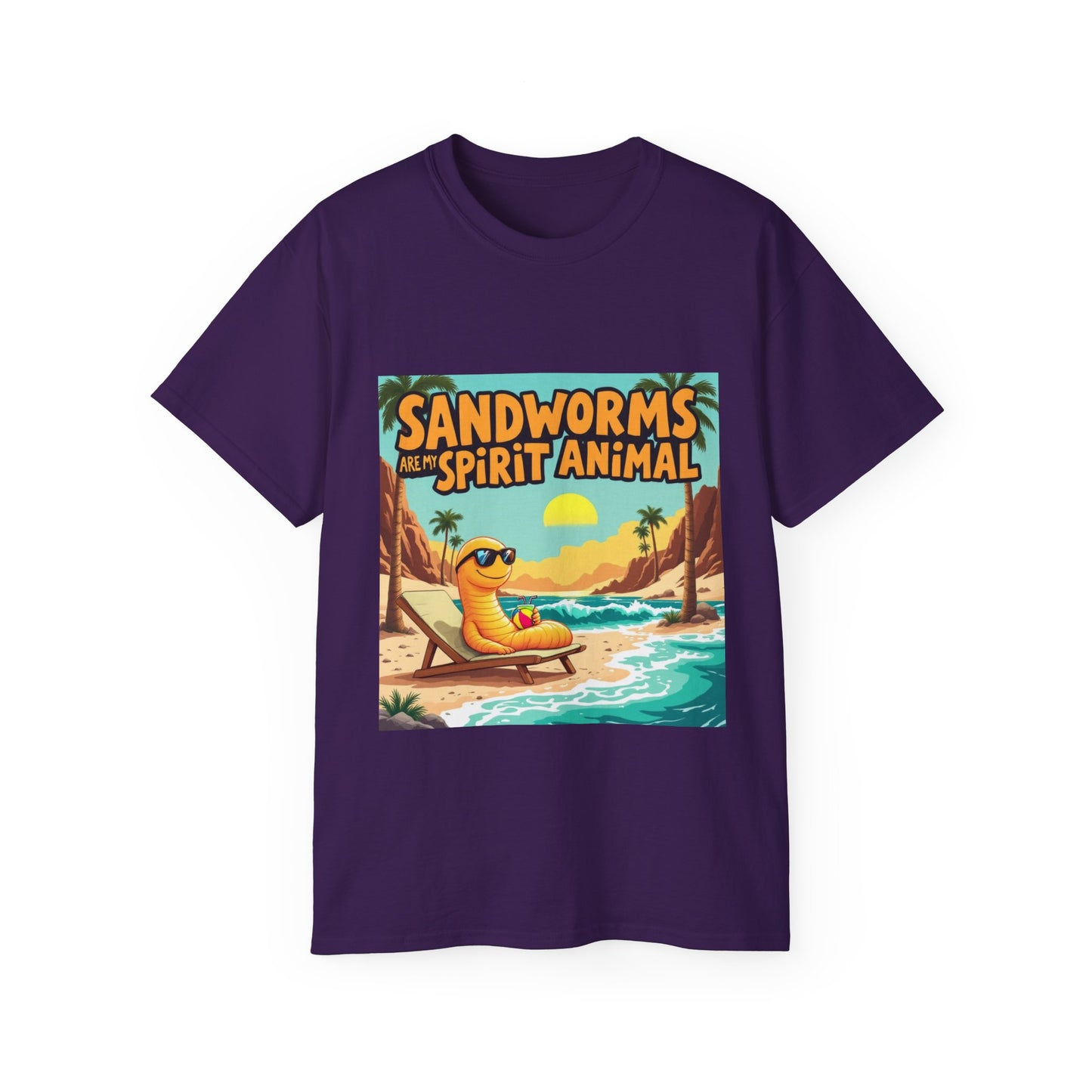 Graphic Tee - Sandworms Are My Spirit Animal Cartoon Design - Option 2