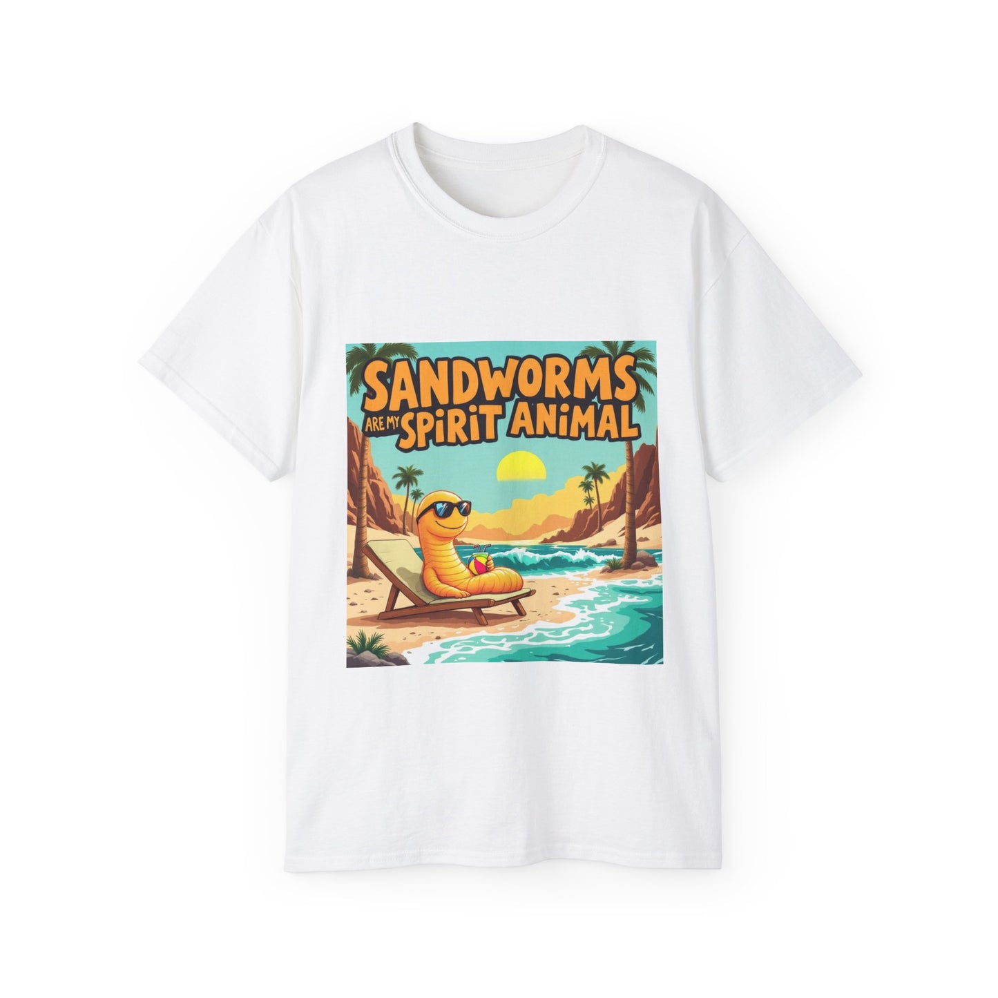 Graphic Tee - Sandworms Are My Spirit Animal Cartoon Design - Option 2