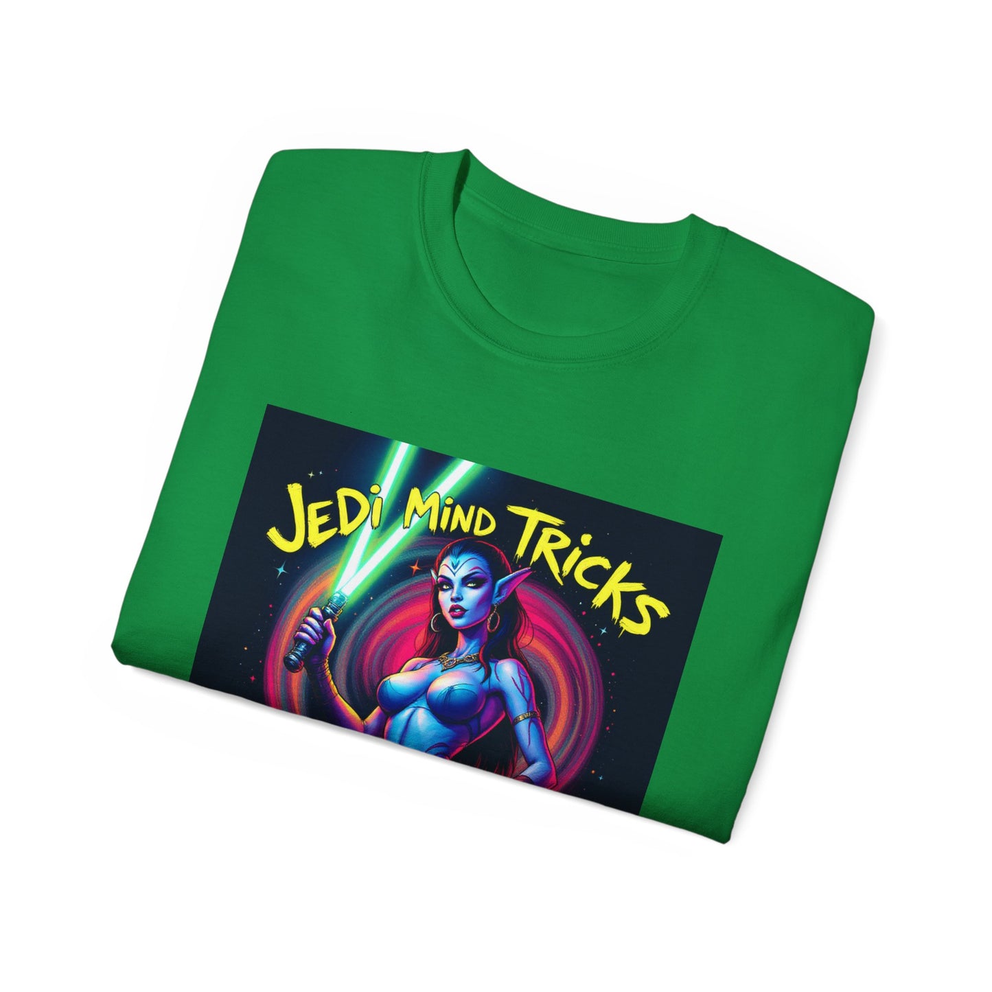 Funny Jedi Mind Tricks Cotton Tee - Aayla Secura Sexy Edition