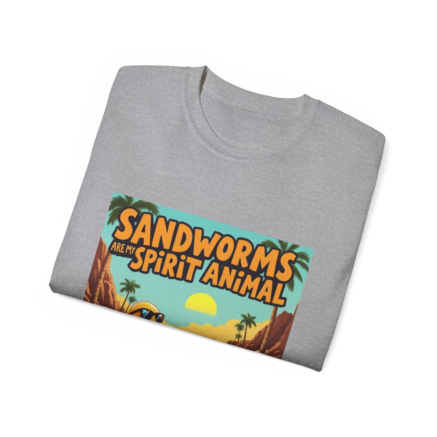 Graphic Tee - Sandworms Are My Spirit Animal Cartoon Design - Option 2