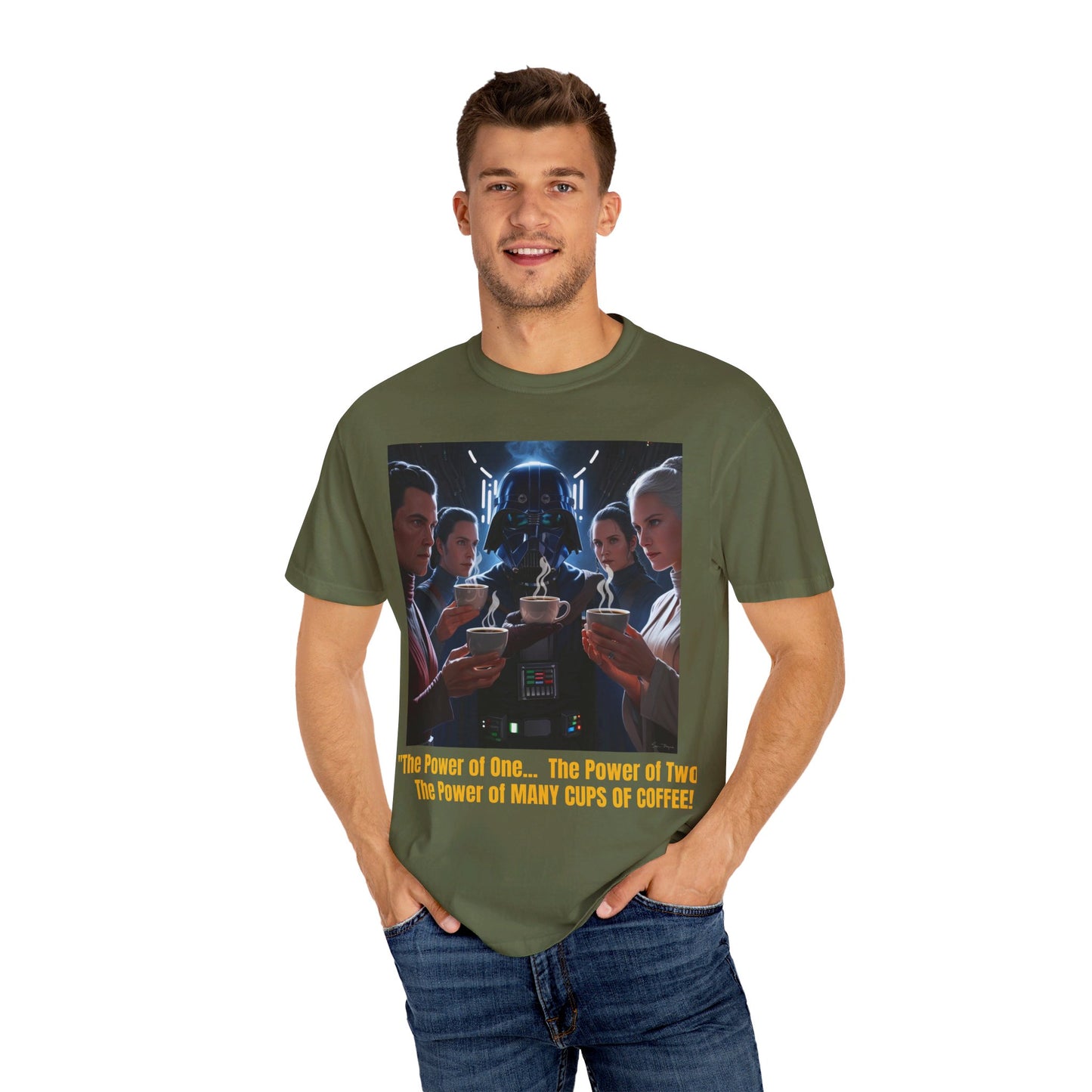 S-Wars POWER OF COFFEE Parody T-shirt