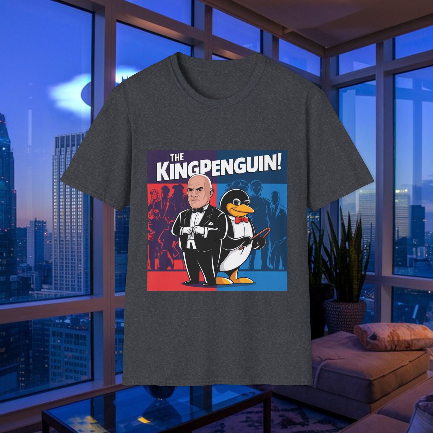 Kingpenguin Comic Villain Mashup T-Shirt