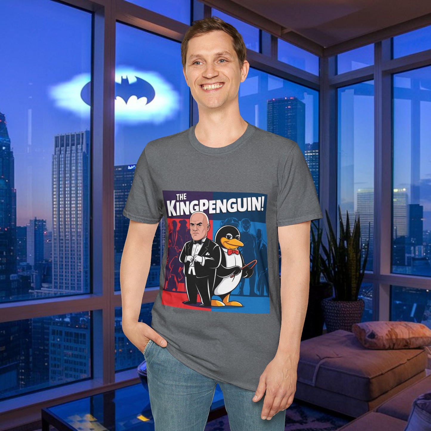 Kingpenguin Comic Villain Mashup T-Shirt