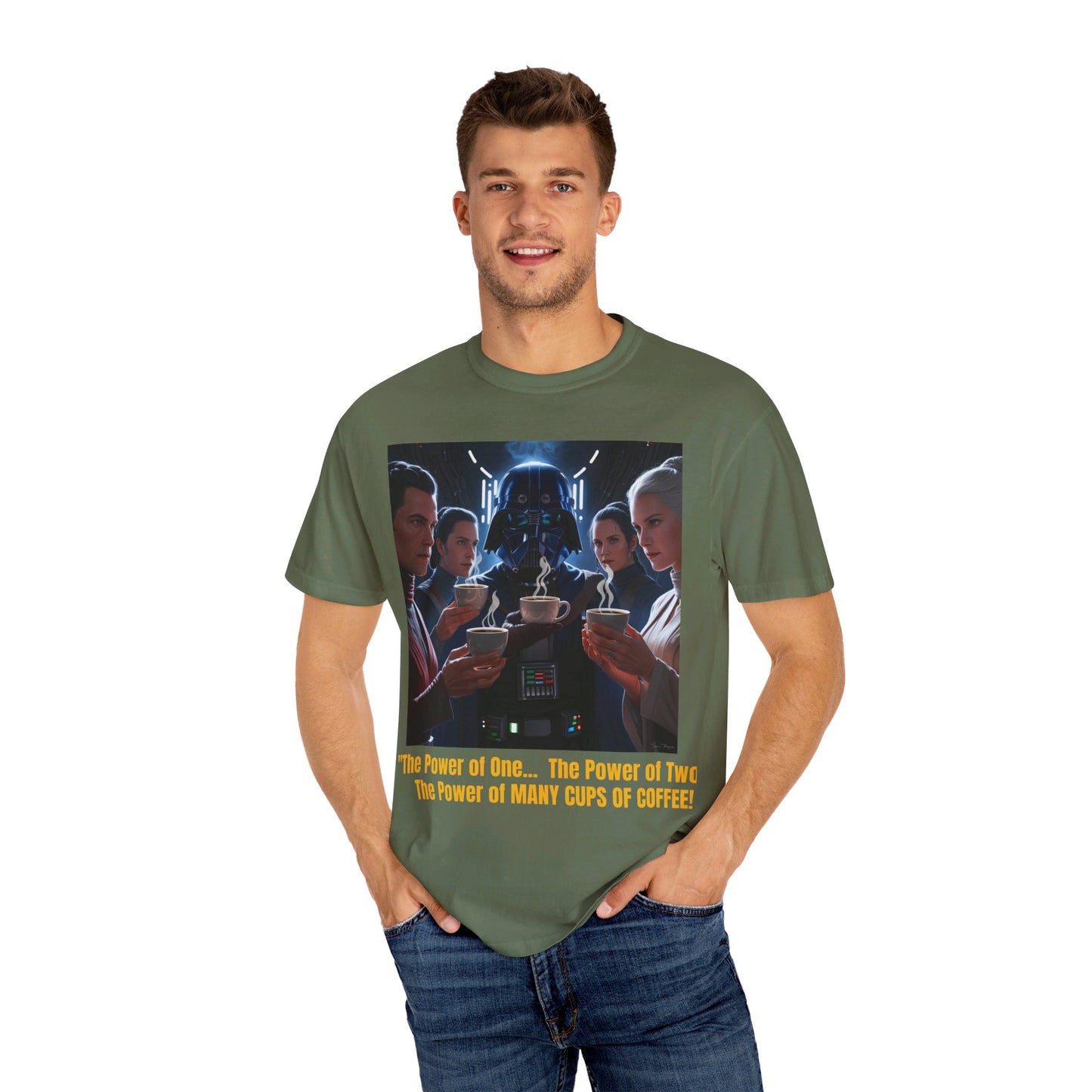 S-Wars POWER OF COFFEE Parody T-shirt