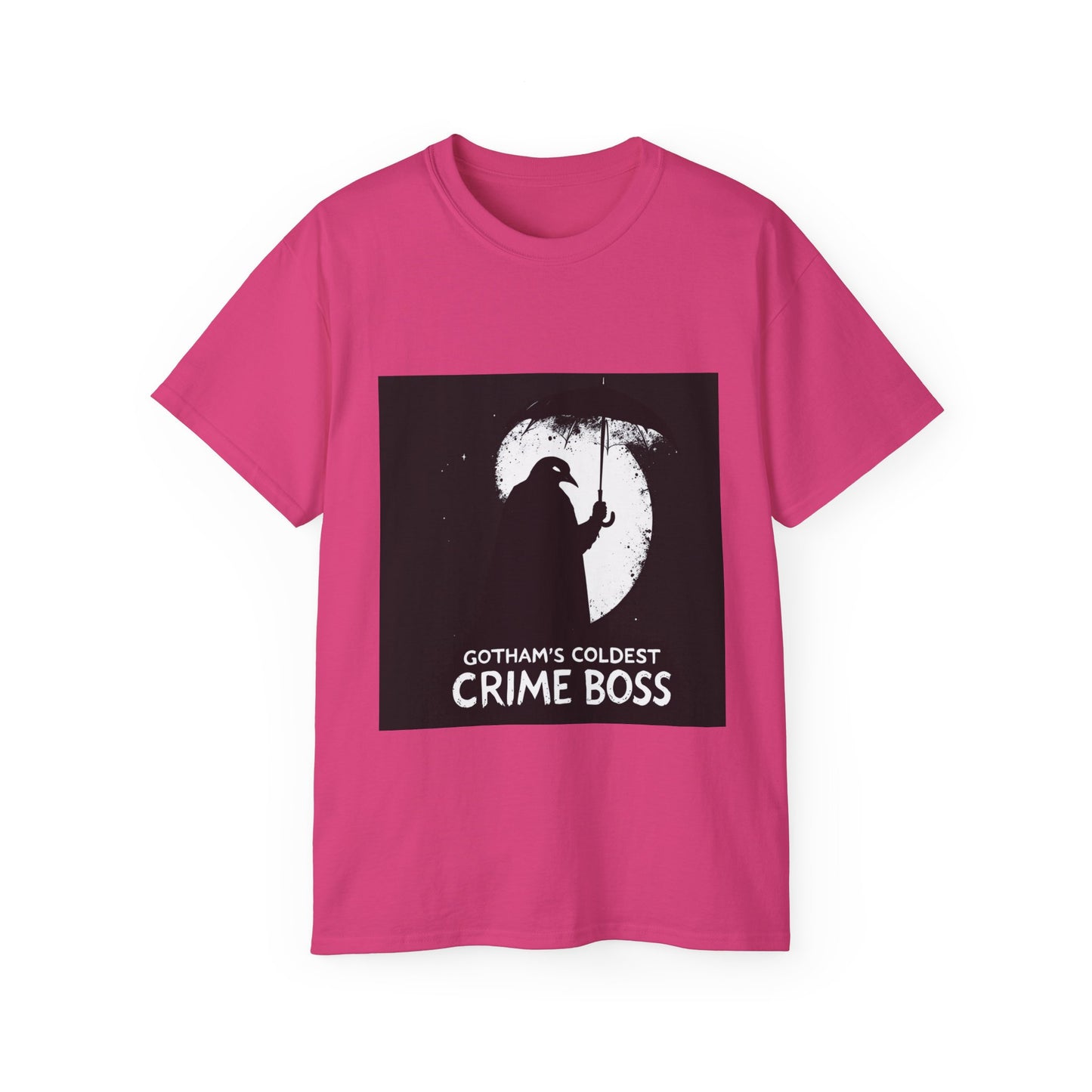 Graphic Tee - Gotham's Coldest Crime Boss Penguin Design