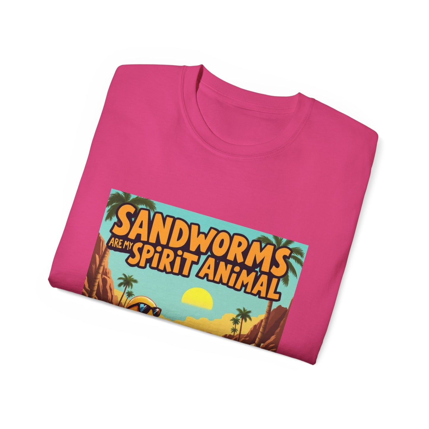 Graphic Tee - Sandworms Are My Spirit Animal Cartoon Design - Option 2