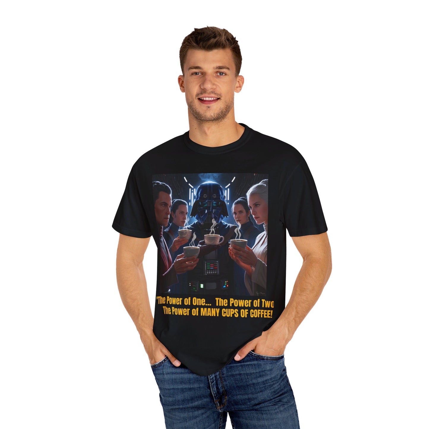 S-Wars POWER OF COFFEE Parody T-shirt