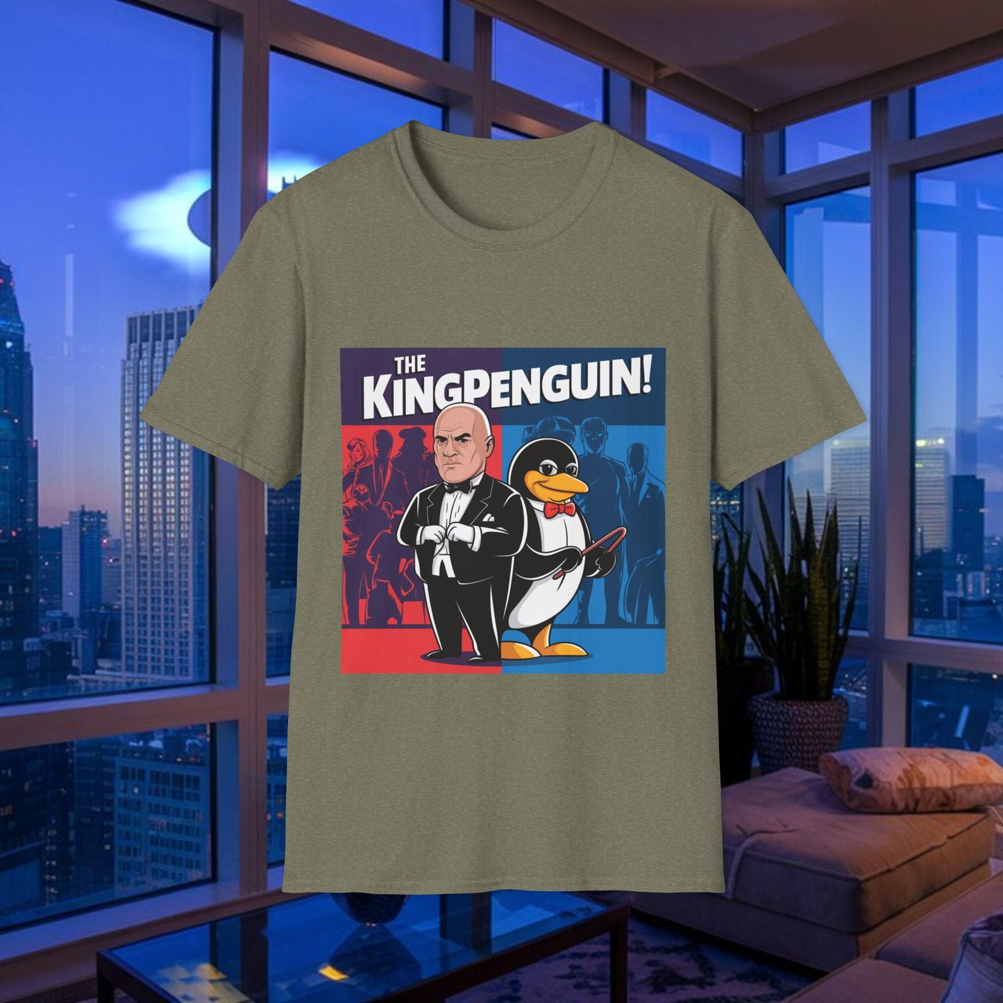 Kingpenguin Comic Villain Mashup T-Shirt