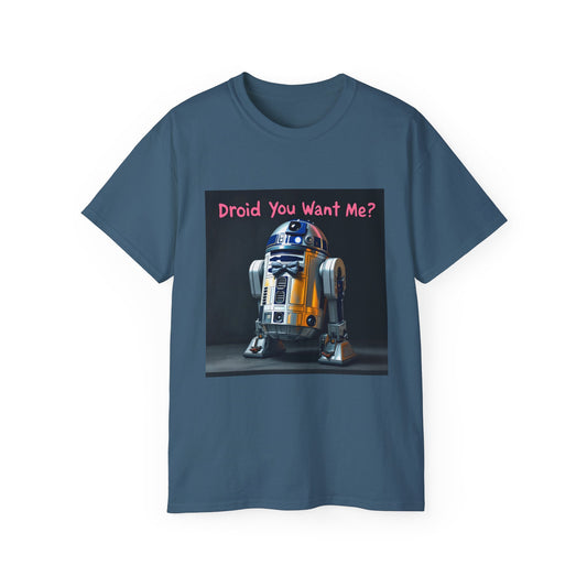 Funny R2D2 Tee Shirt - Droid You Want Me?