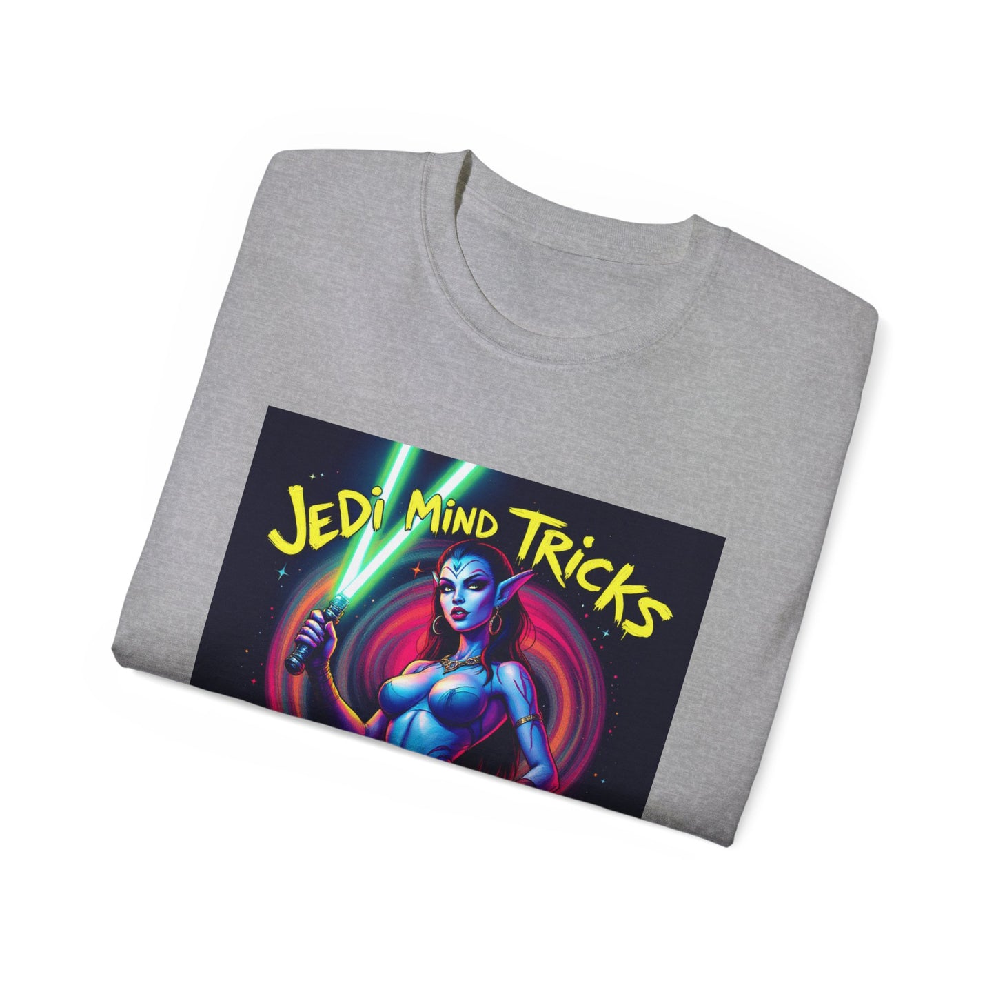 Funny Jedi Mind Tricks Cotton Tee - Aayla Secura Sexy Edition