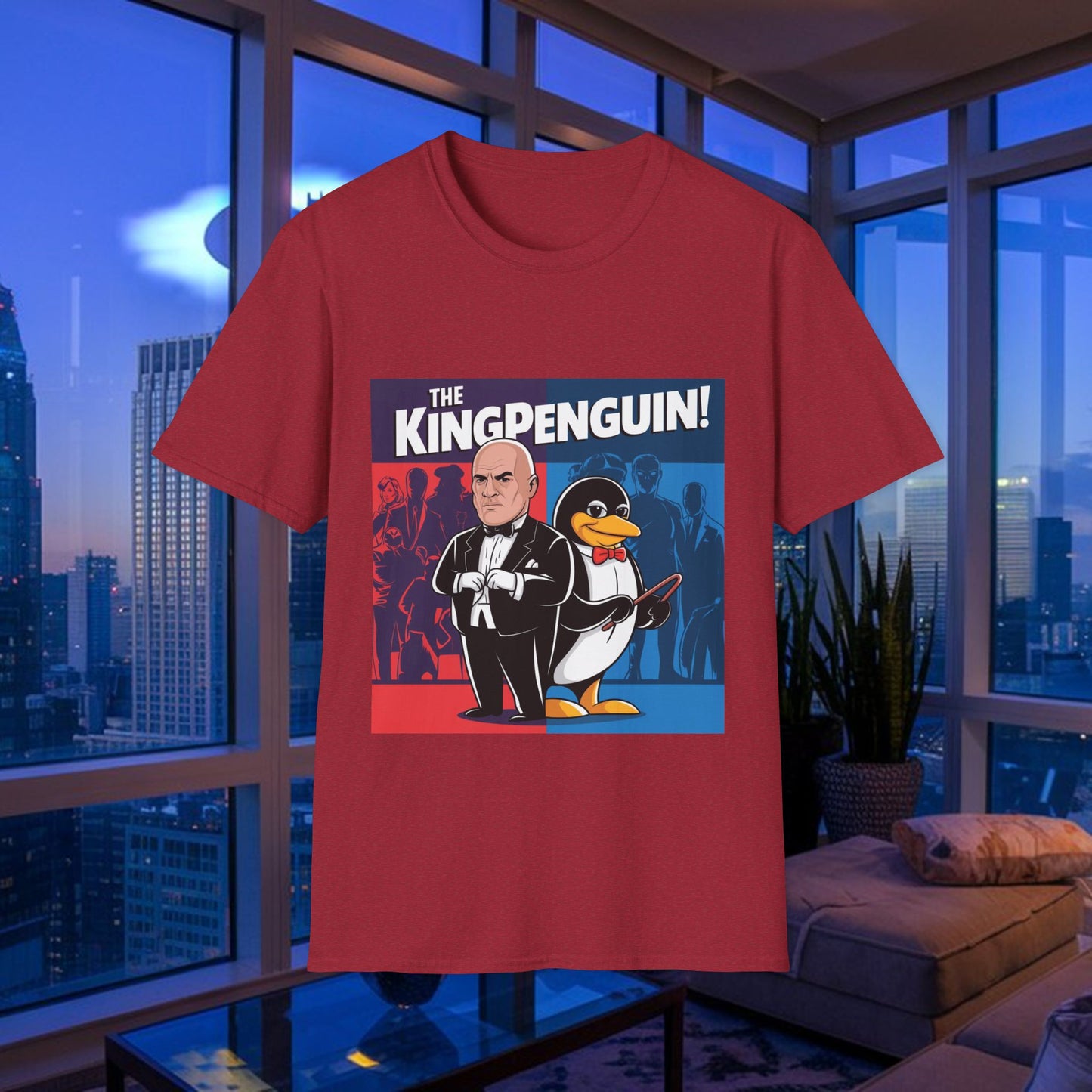 Kingpenguin Comic Villain Mashup T-Shirt