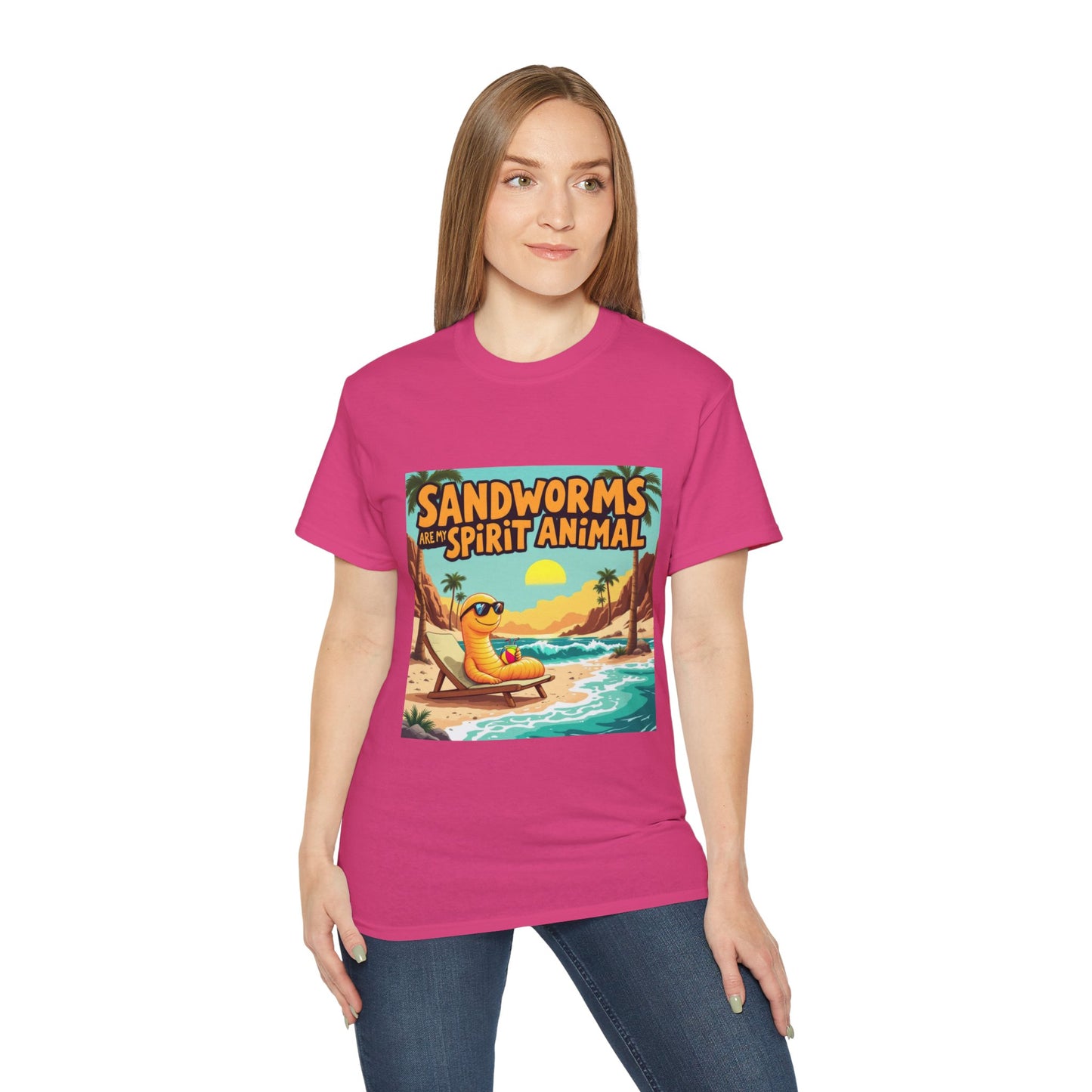 Graphic Tee - Sandworms Are My Spirit Animal Cartoon Design - Option 2